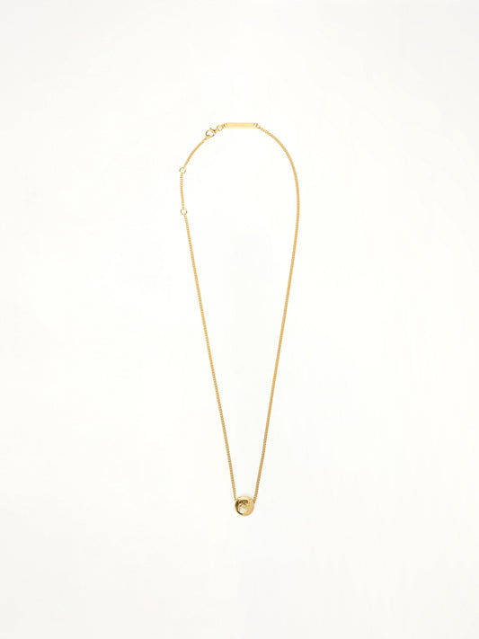 Image of Necklaces. Product name - Pebble Pendant Necklace in Gold colour by brand - LOEWE