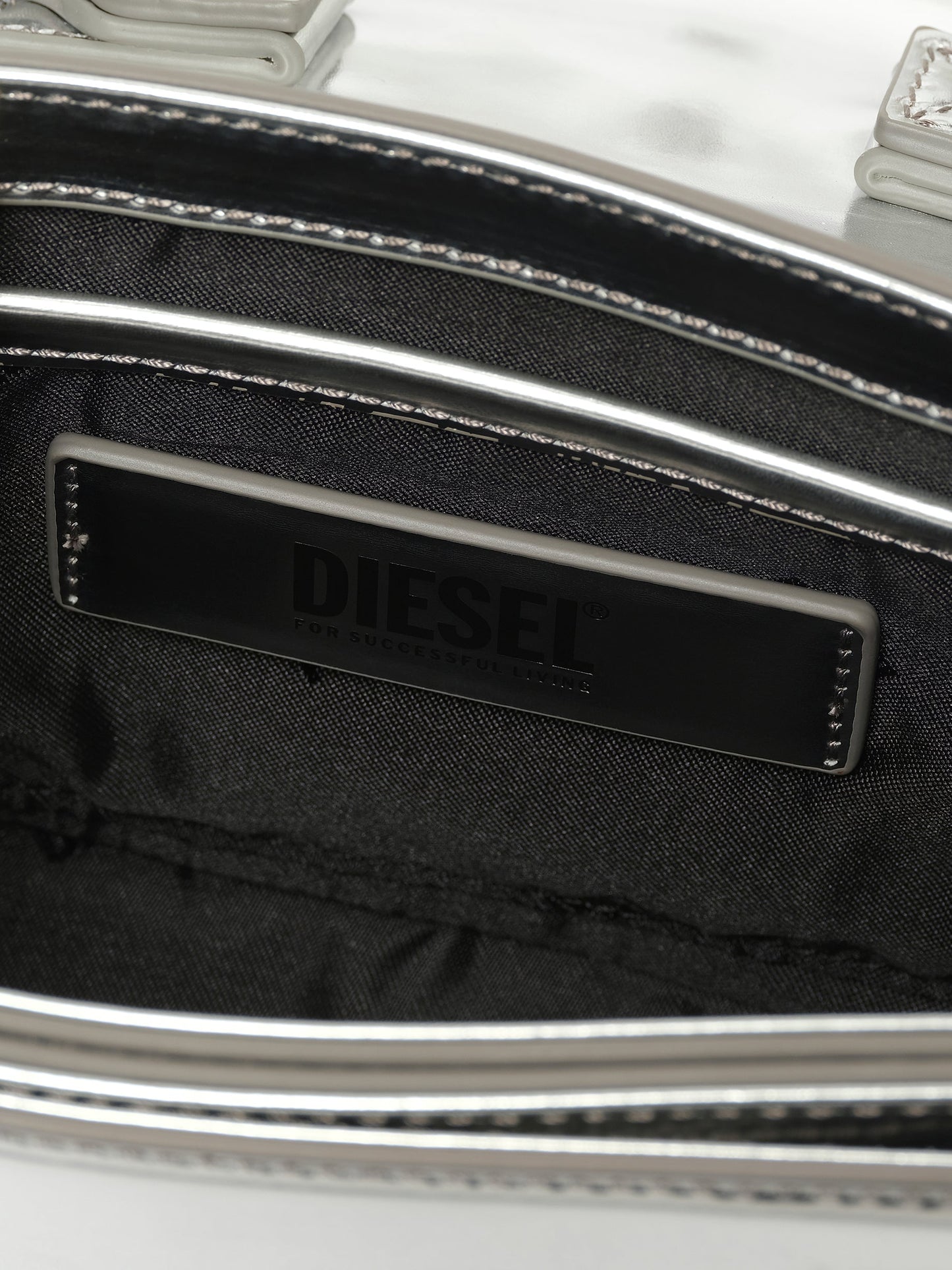 DIESEL 1DR Shoulder Bag (Silver)