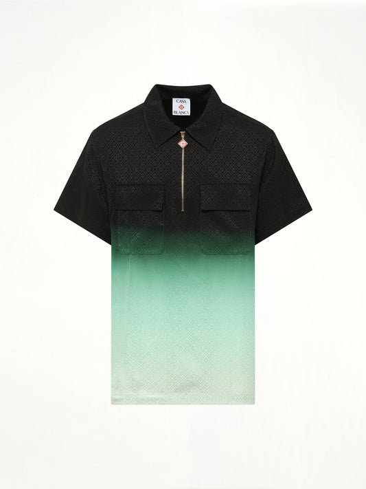 CASABLANCA Gradient Monogram Shirt (Green)