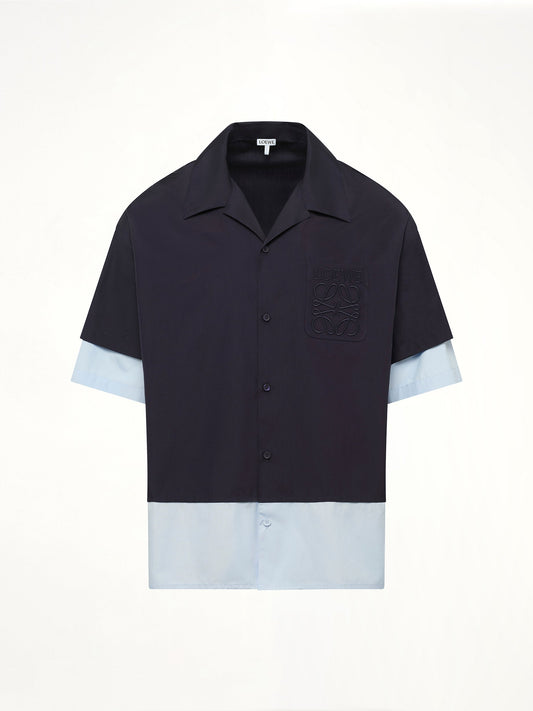 LOEWE Short Sleeve Shirt (Navy)