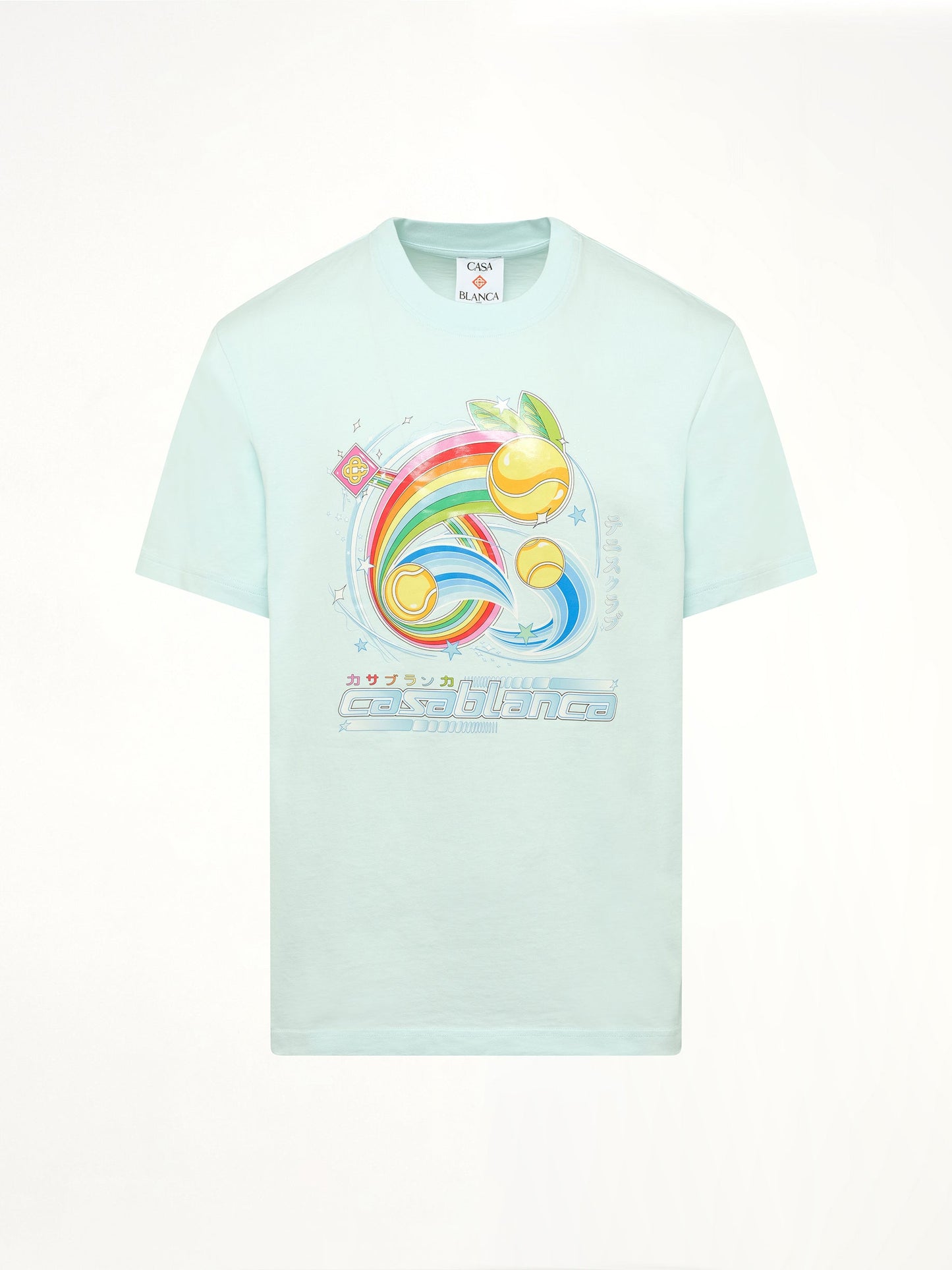 CASABLANCA Manga Tennis Ball T-Shirt (Blue)