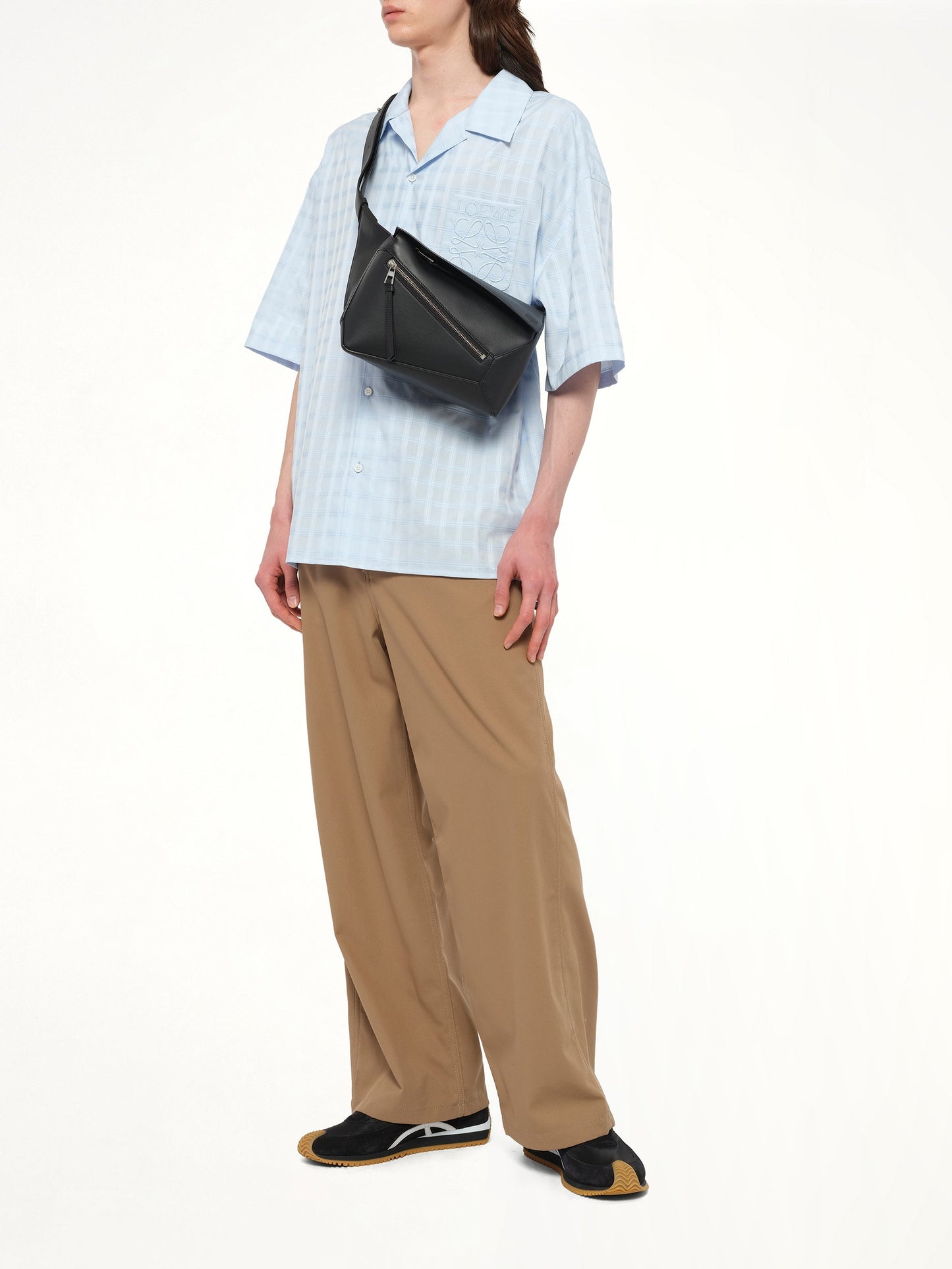 LOEWE Puzzle Edge Small Bumbag (Black)