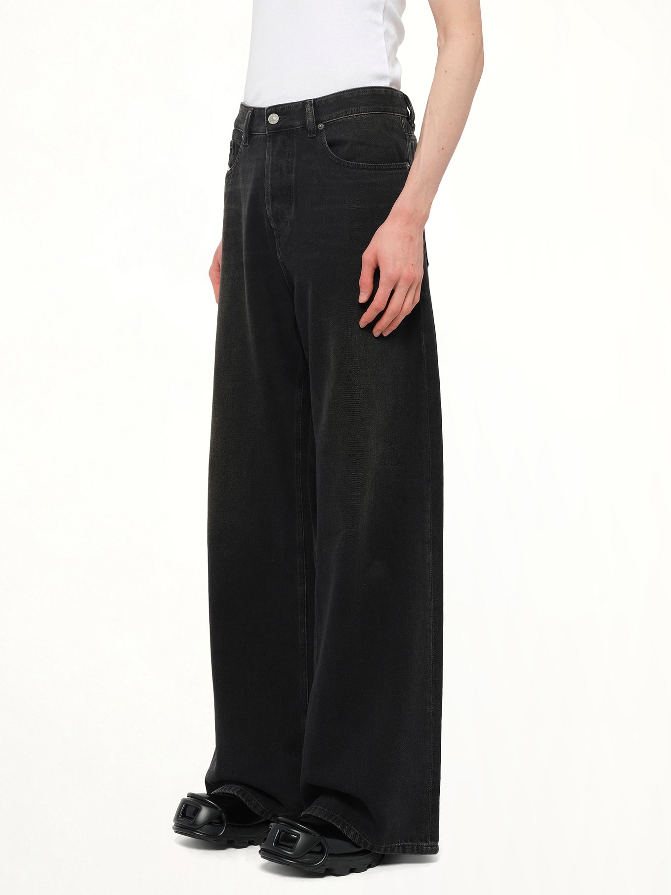 DIESEL D-RISE Wide Jeans (Black)