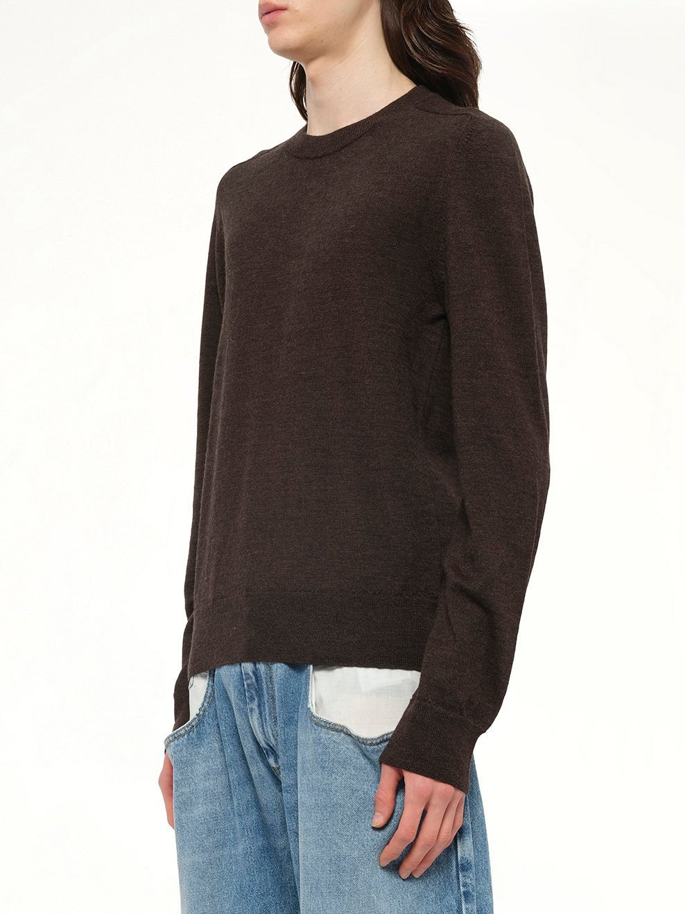 MAISON MARGIELA Gauge 12 Knit Sweater (Brown)