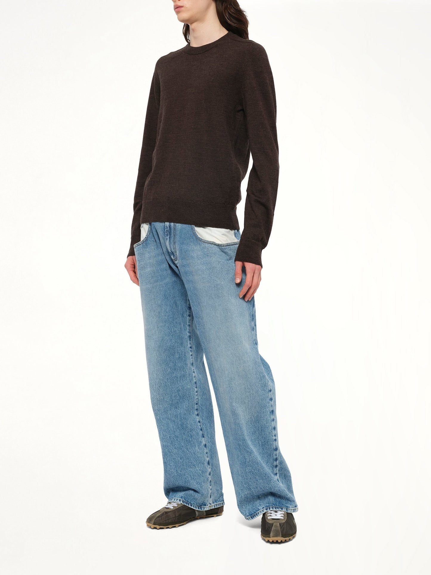 MAISON MARGIELA Gauge 12 Knit Sweater (Brown)