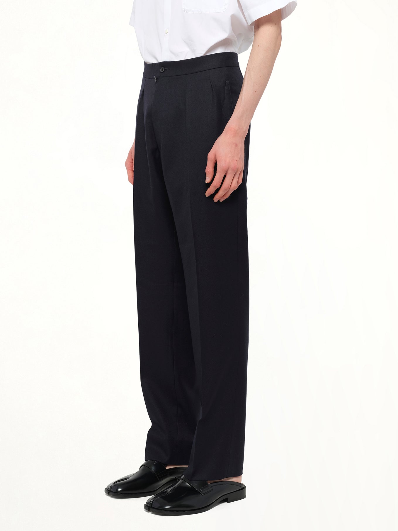MAISON MARGIELA Wool Twill Pants (Blue)