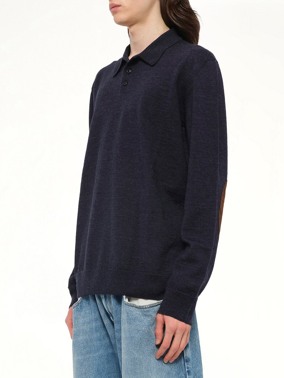 MAISON MARGIELA Gauge 14 Polo Shirt (Navy)