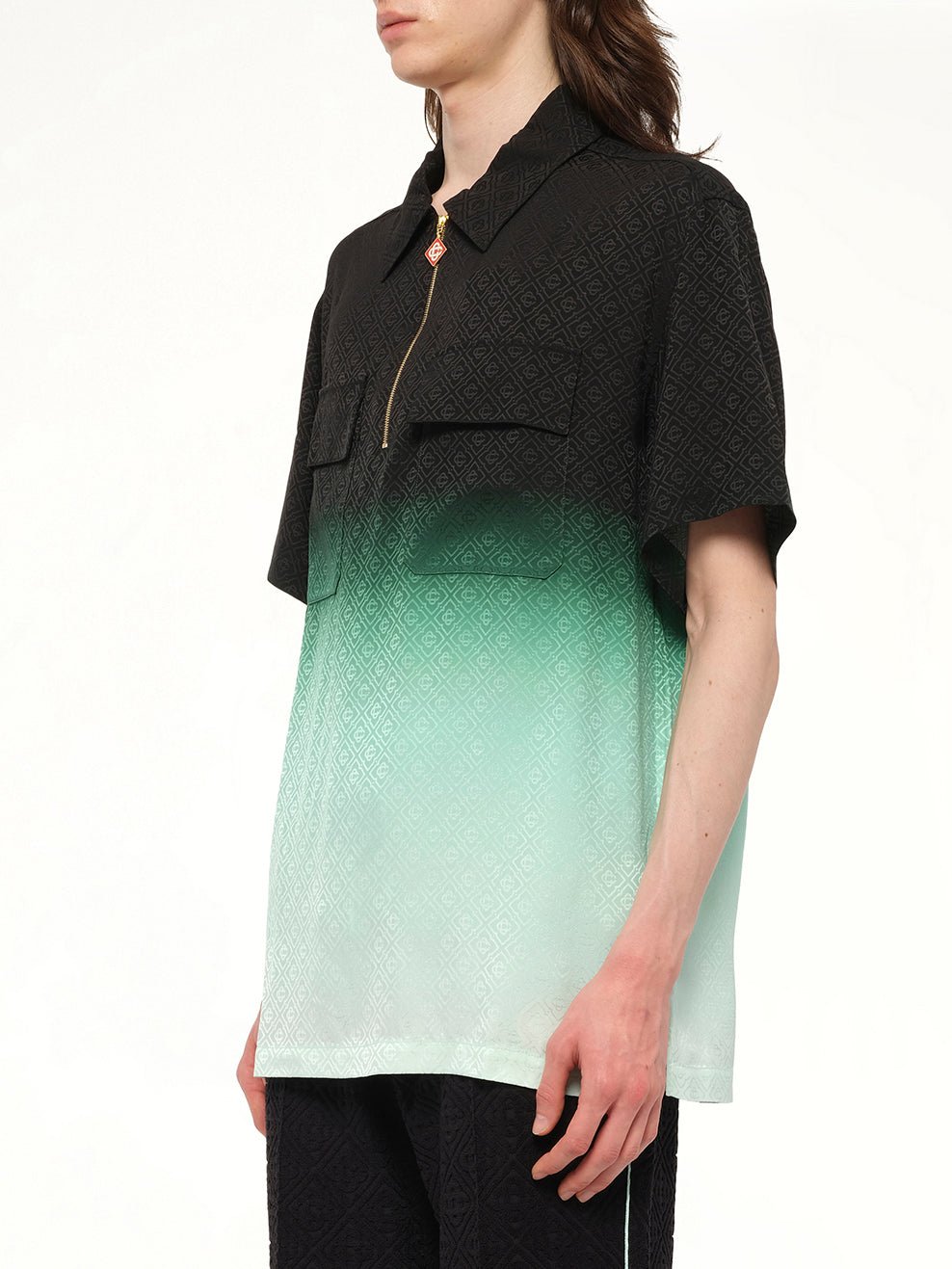 CASABLANCA Gradient Monogram Shirt (Green)
