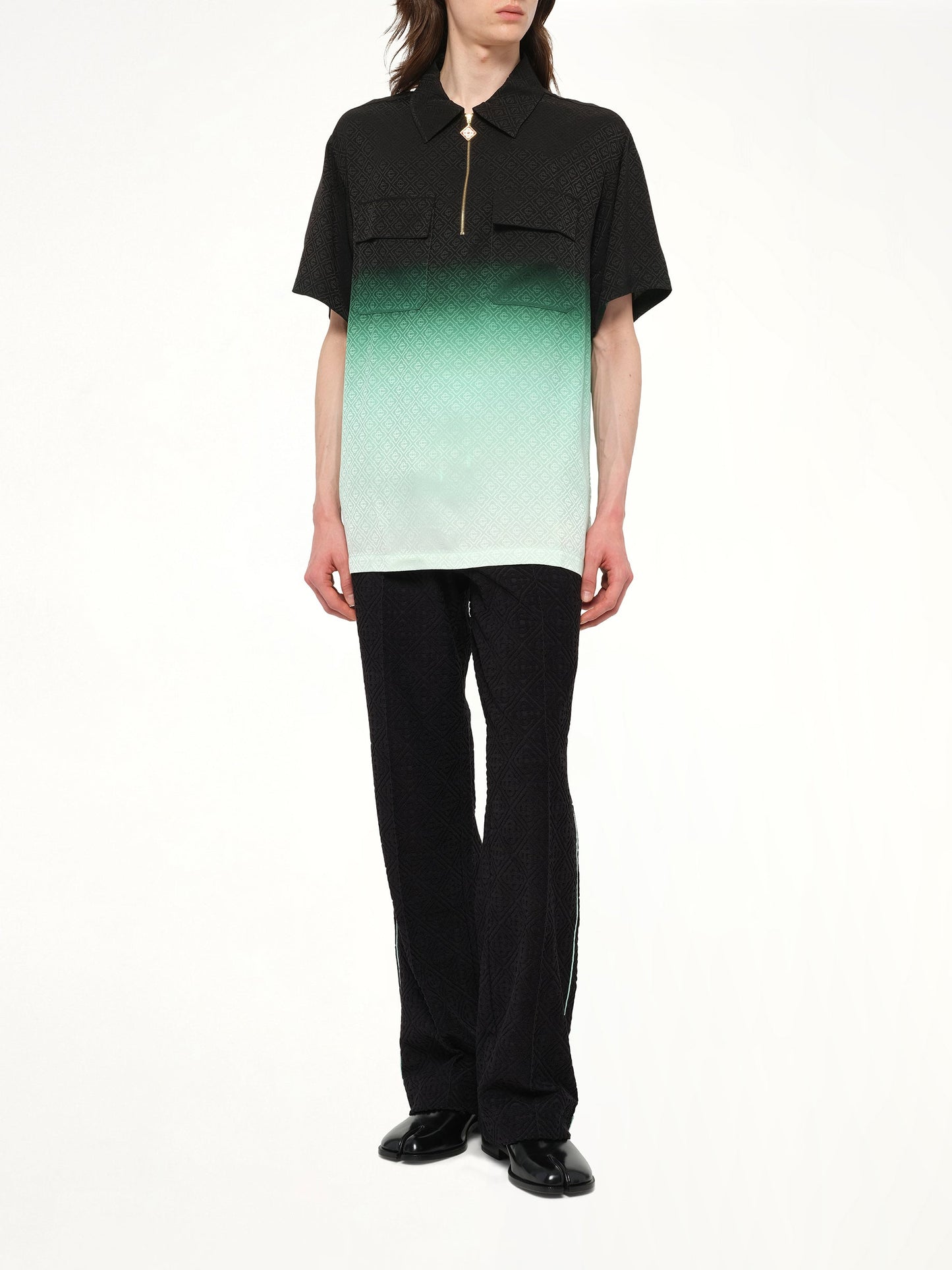 CASABLANCA Gradient Monogram Shirt (Green)