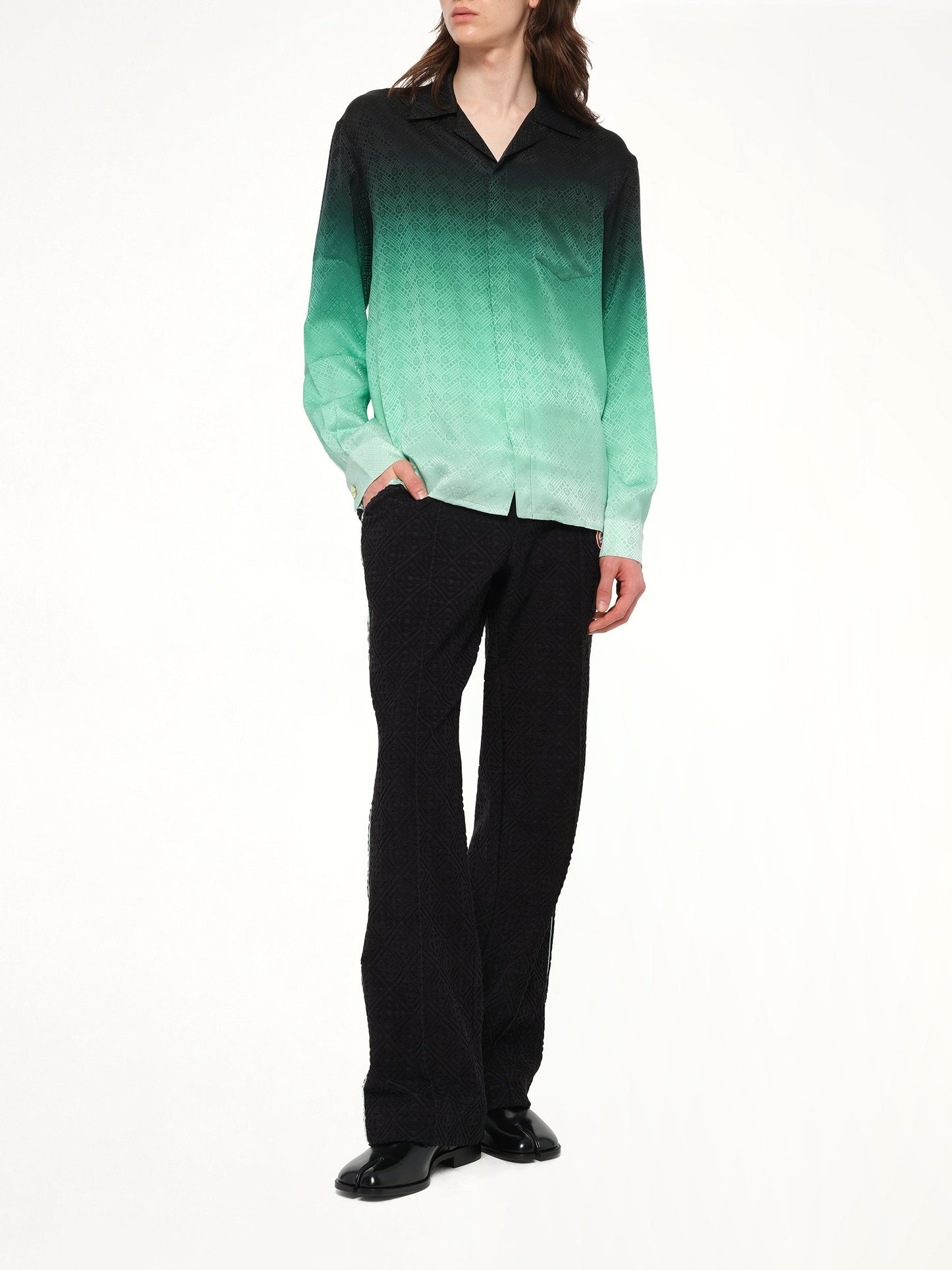 CASABLANCA Ping Pong Gradient Shirt (Green)