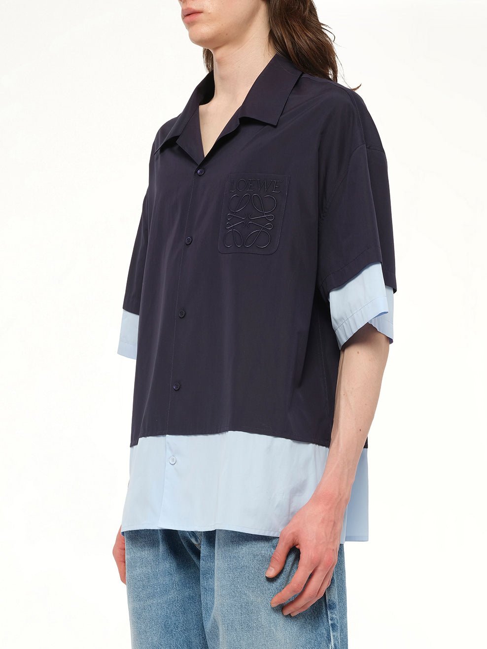 LOEWE Short Sleeve Shirt (Navy)