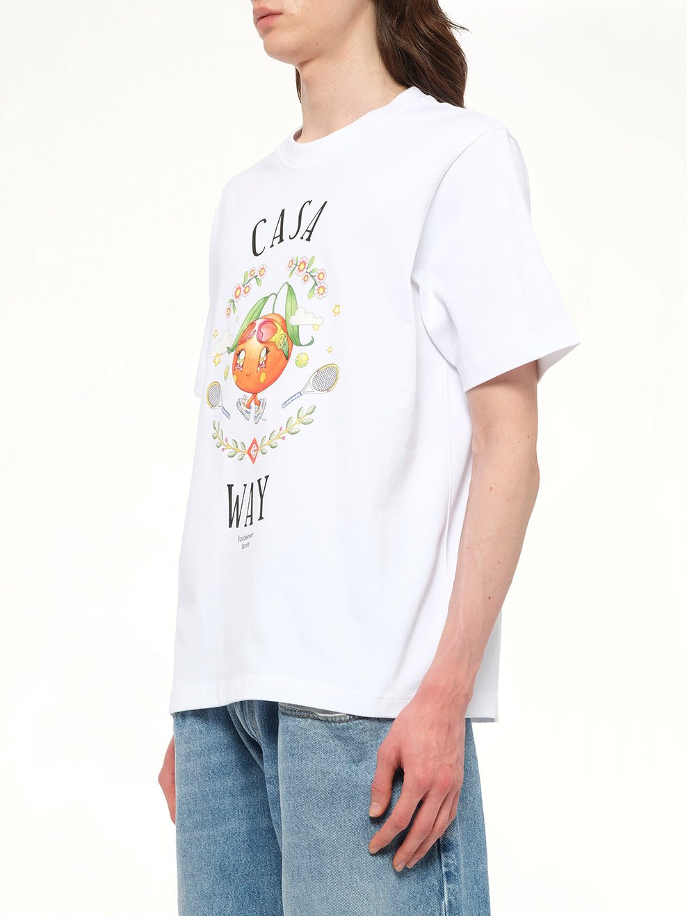 CASABLANCA Casa Way Kawaii Printed T-Shirt (White)