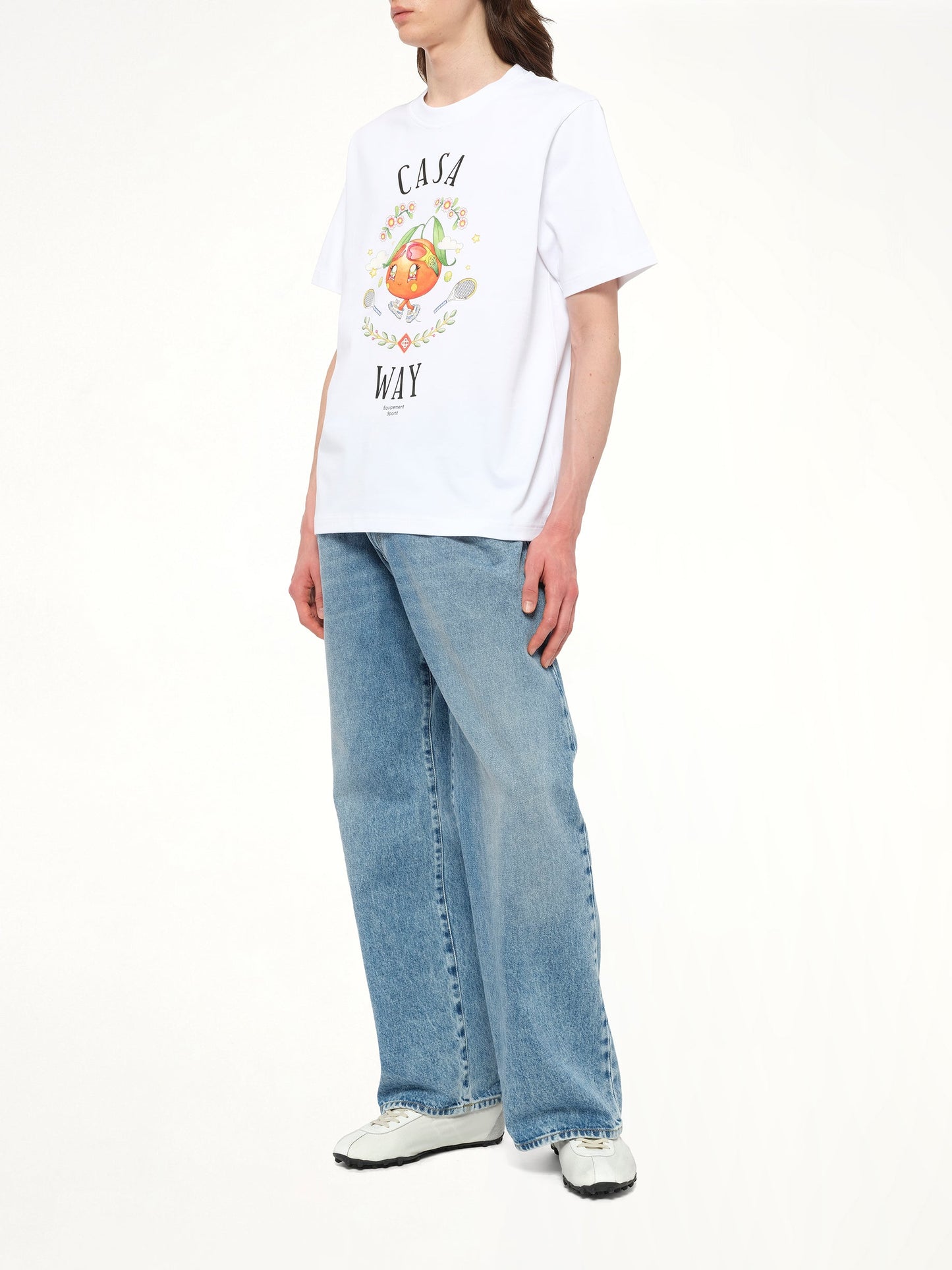 CASABLANCA Casa Way Kawaii Printed T-Shirt (White)