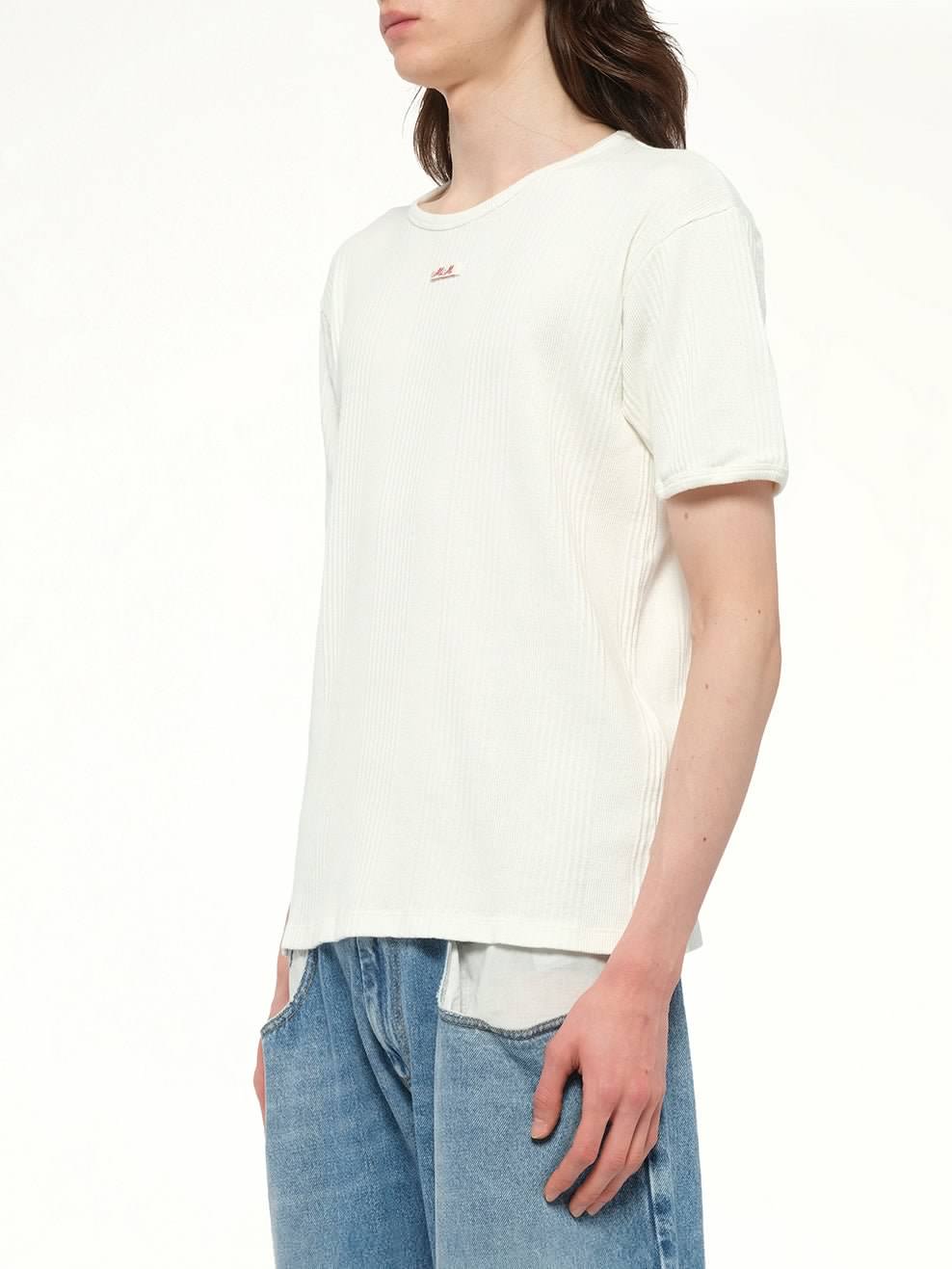 MAISON MARGIELA Rib T-Shirt (White)