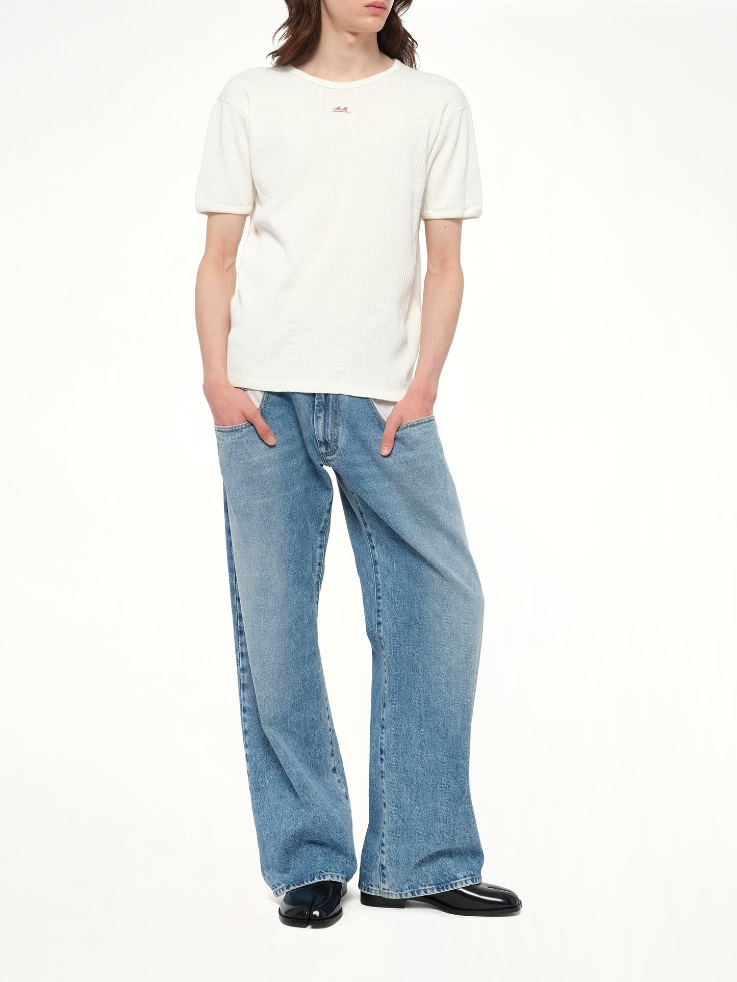 MAISON MARGIELA Rib T-Shirt (White)