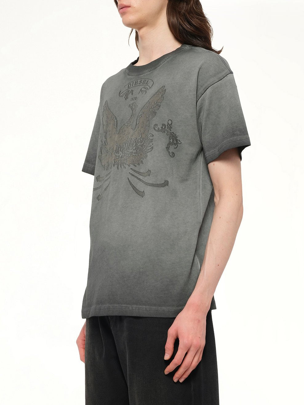 DIESEL T-NORM-T9 T-Shirt (Washed Grey)