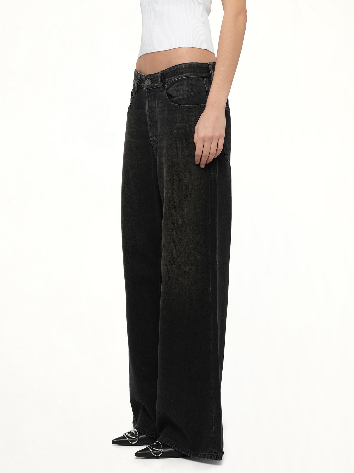 DIESEL 1996 D-SIRE Wide Jeans (Black)