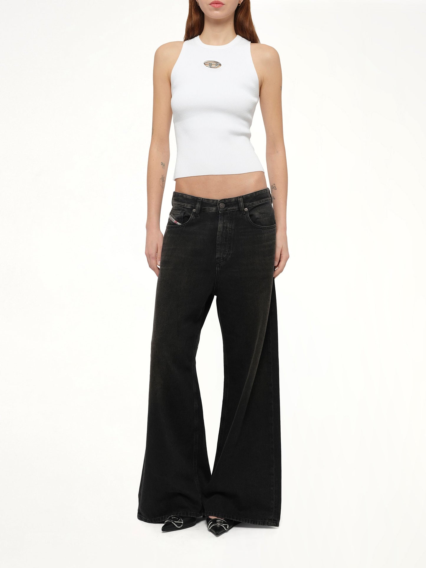 DIESEL 1996 D-SIRE Wide Jeans (Black)