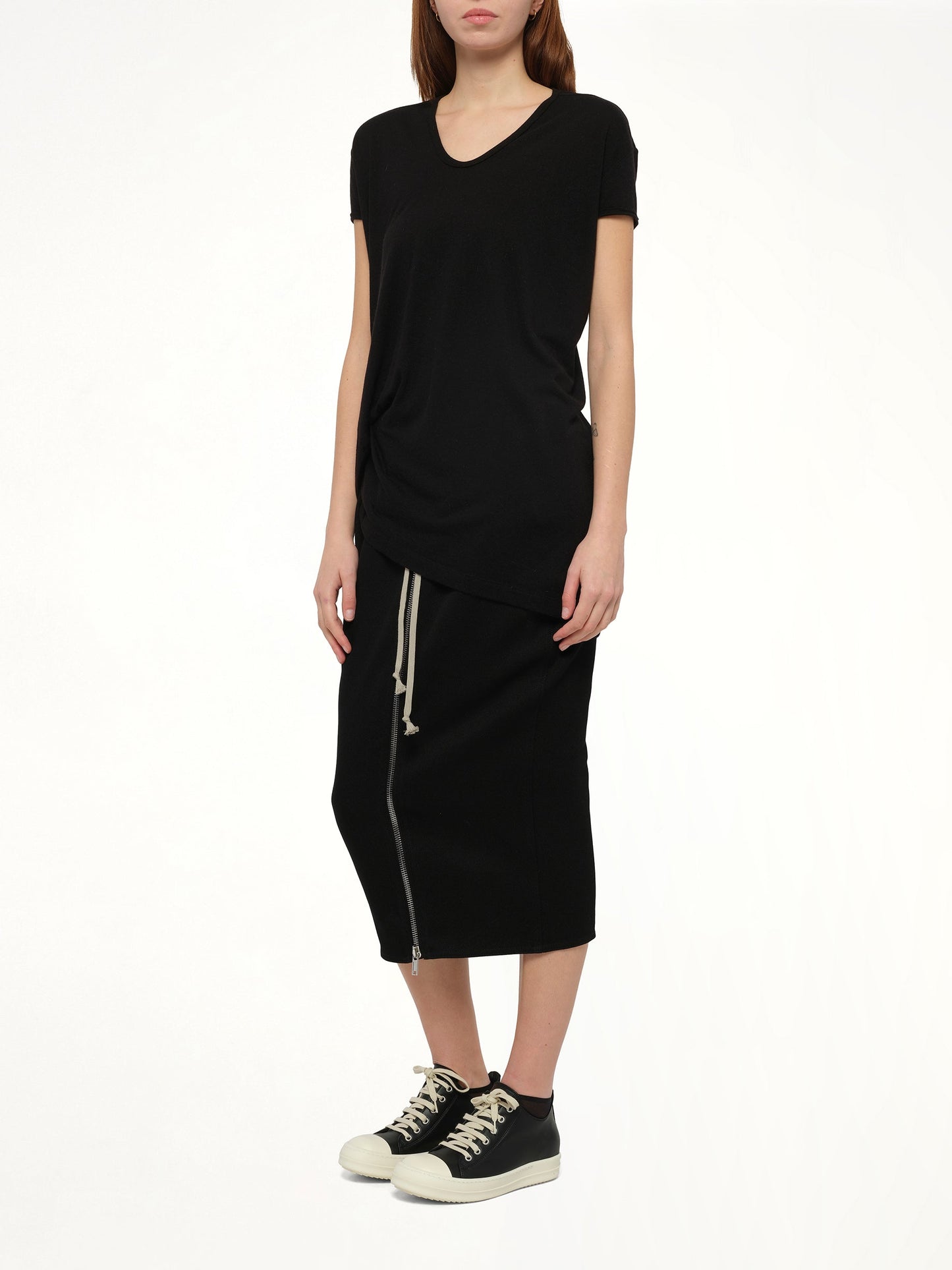 RICK OWENS Hiked T (Black)