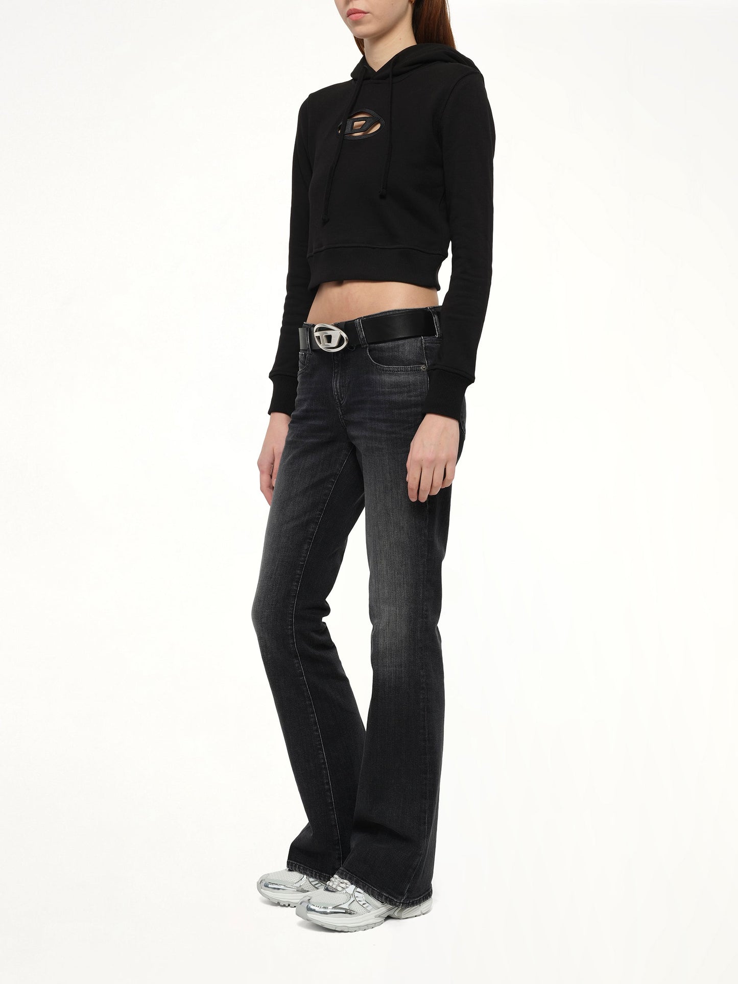 DIESEL F-SLIMMY-HOOD-OD Hoodie (Black)