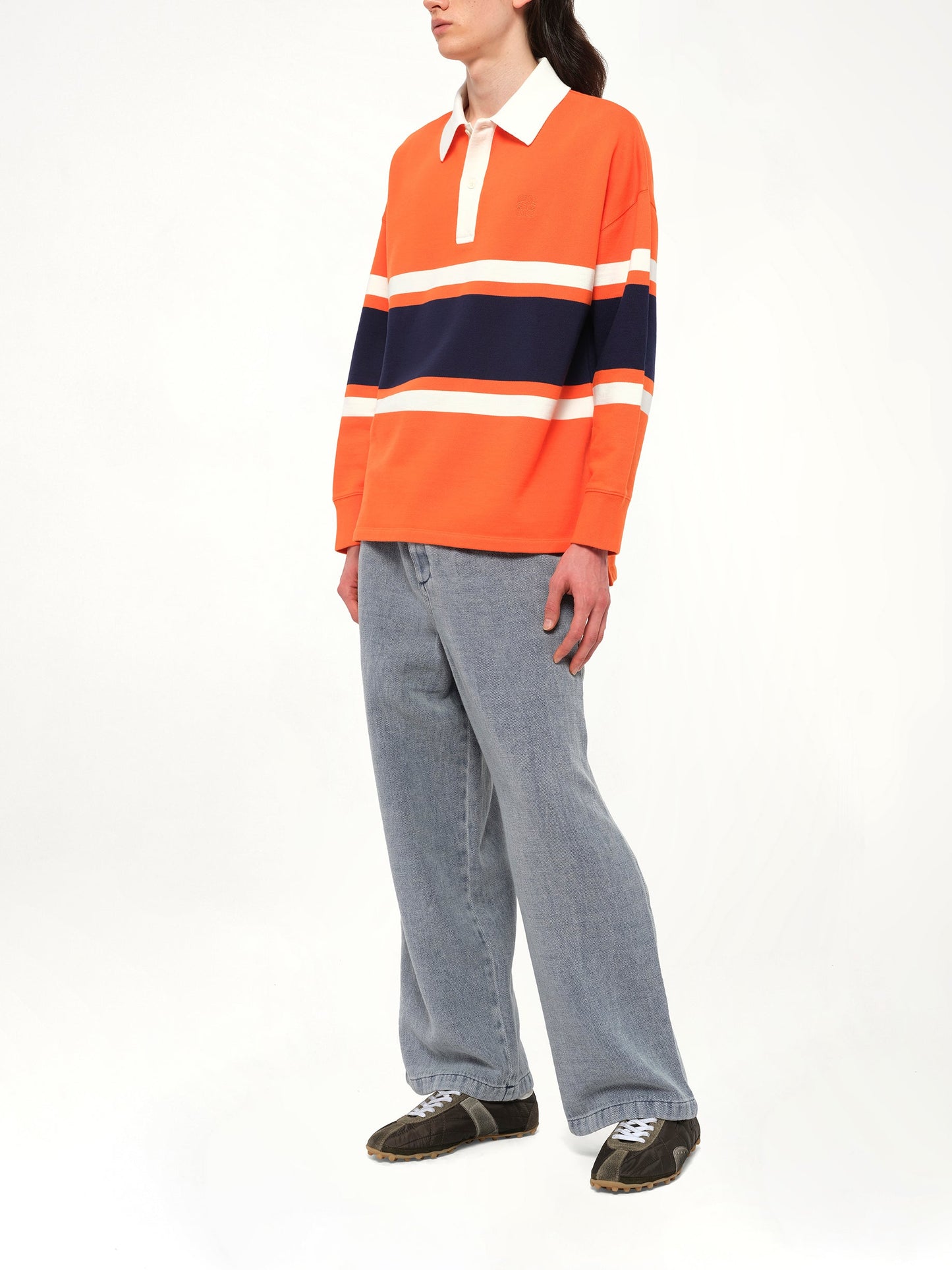 LOEWE Long Sleeve Polo (Orange)