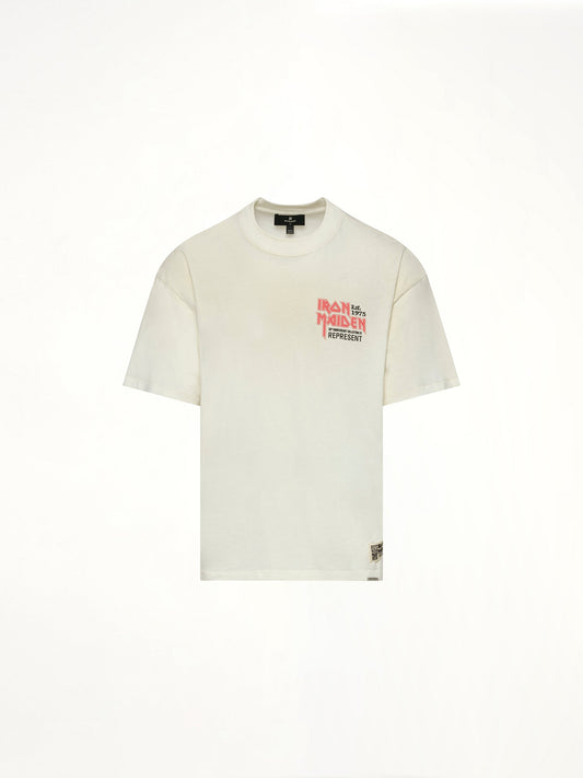 REPRESENT Iron Maiden Anniversary T-Shirt (Washed Ecru)