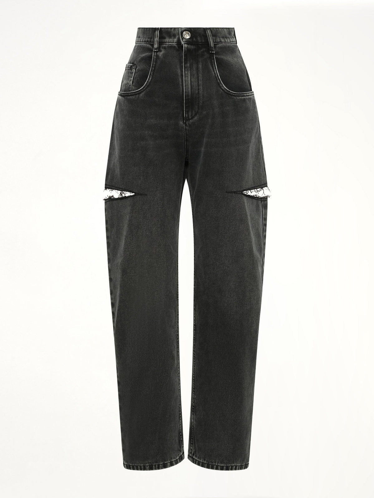 MAISON MARGIELA Slash Loose Fit Denim Jeans (Black)