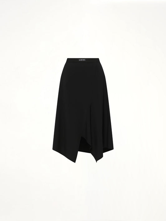 LOEWE Asymmetric Skirt (Black)