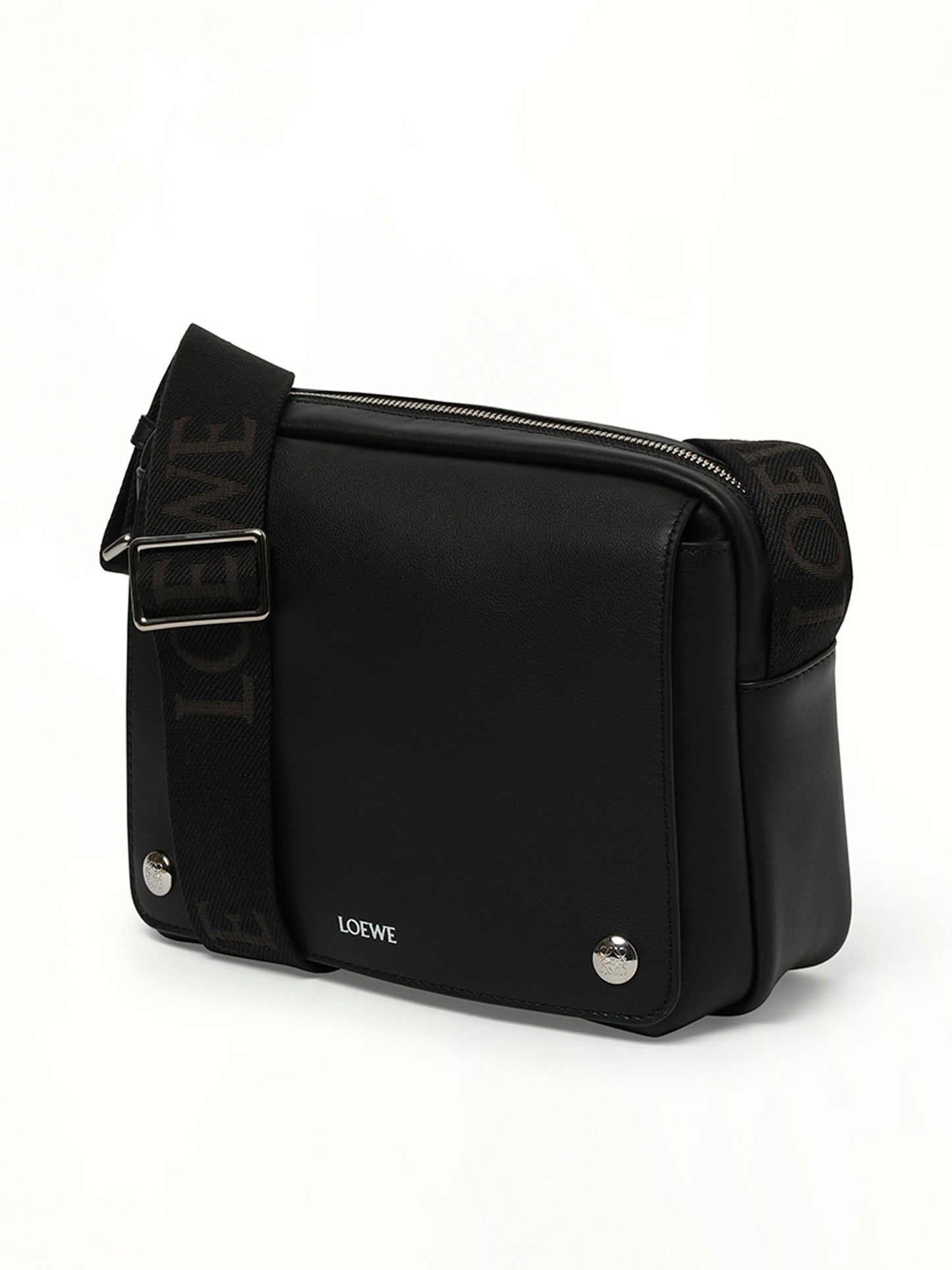 LOEWE Pebble Messenger Medium (Black)