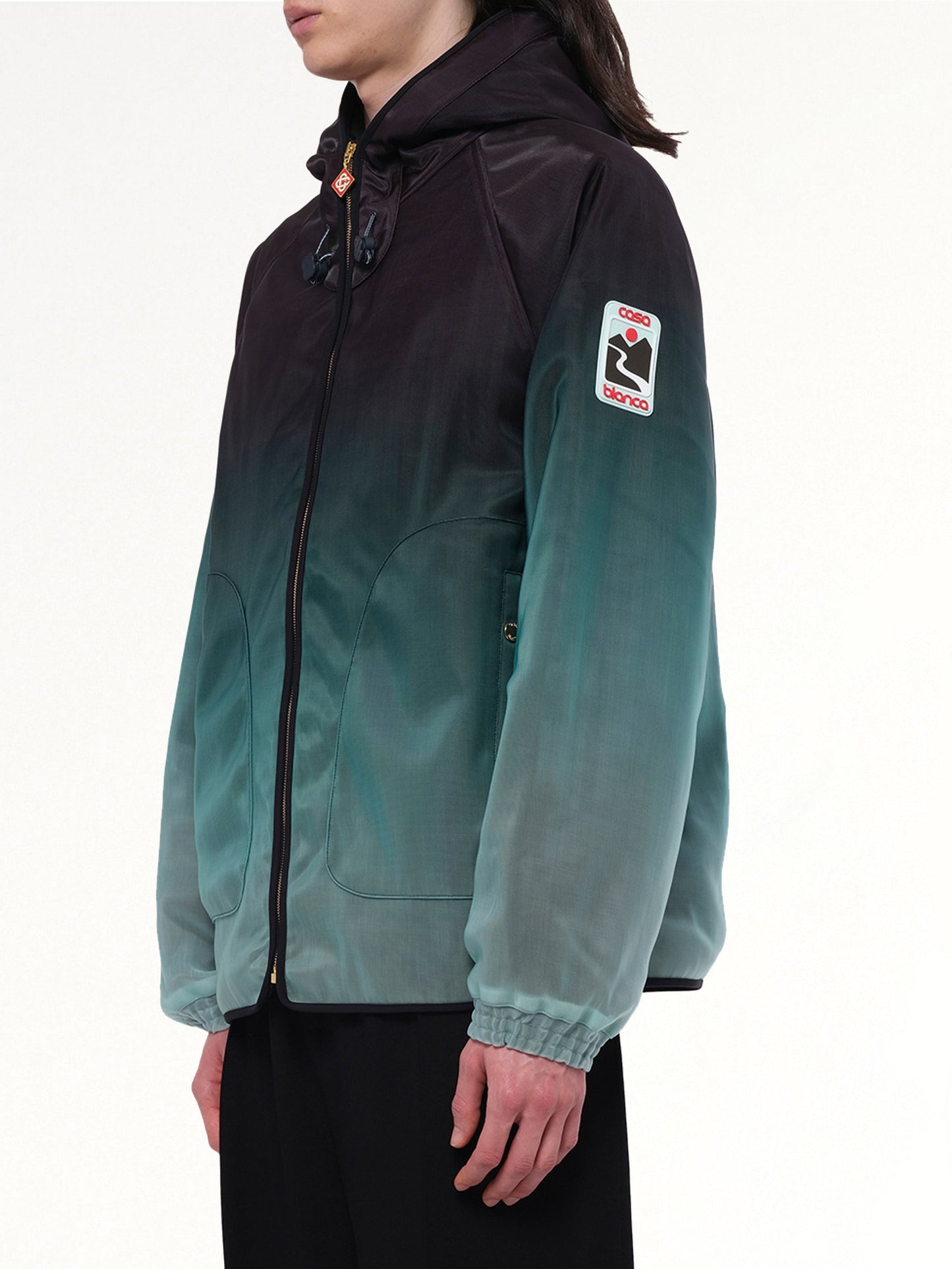 CASABLANCA Nylon Gradient Windbreaker (Green)
