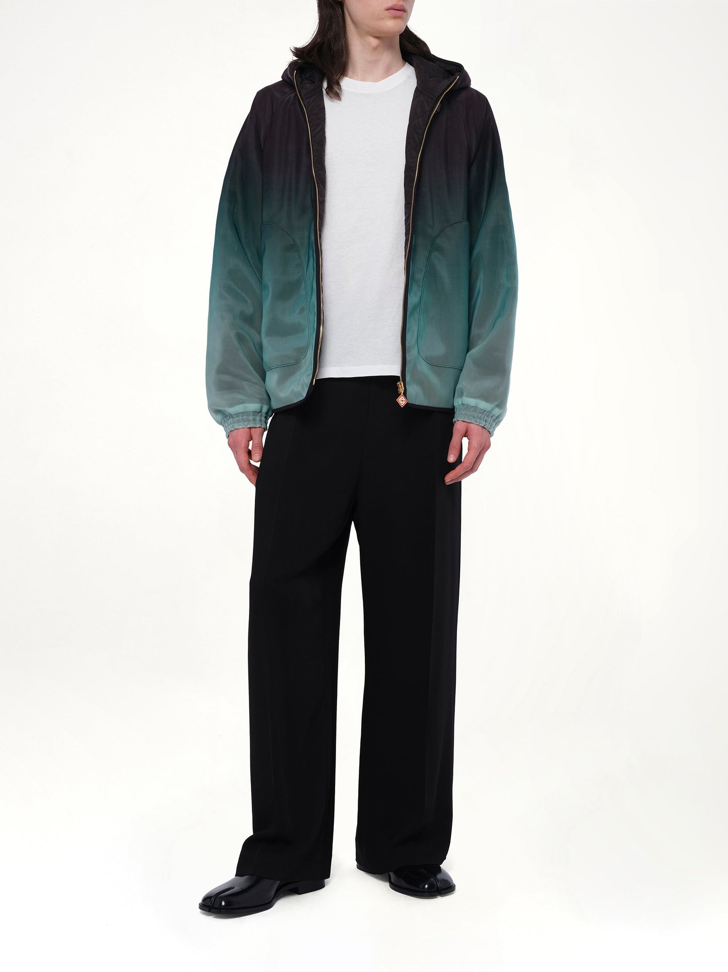 CASABLANCA Nylon Gradient Windbreaker (Green)
