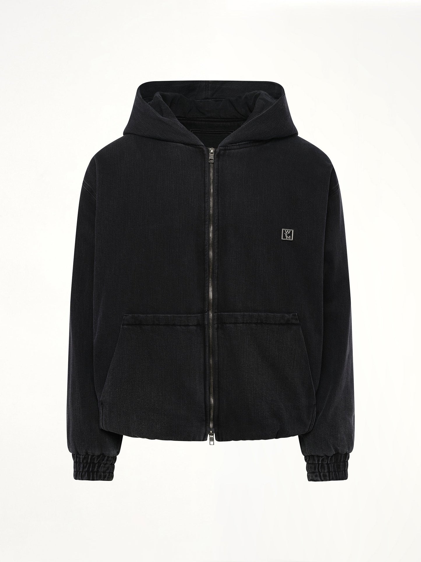WOOYOUNGMI Dyed Denim Hoodie (Black)