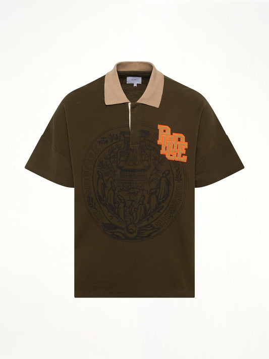 RHUDE Scramble Logo Stamp Polo (Green)