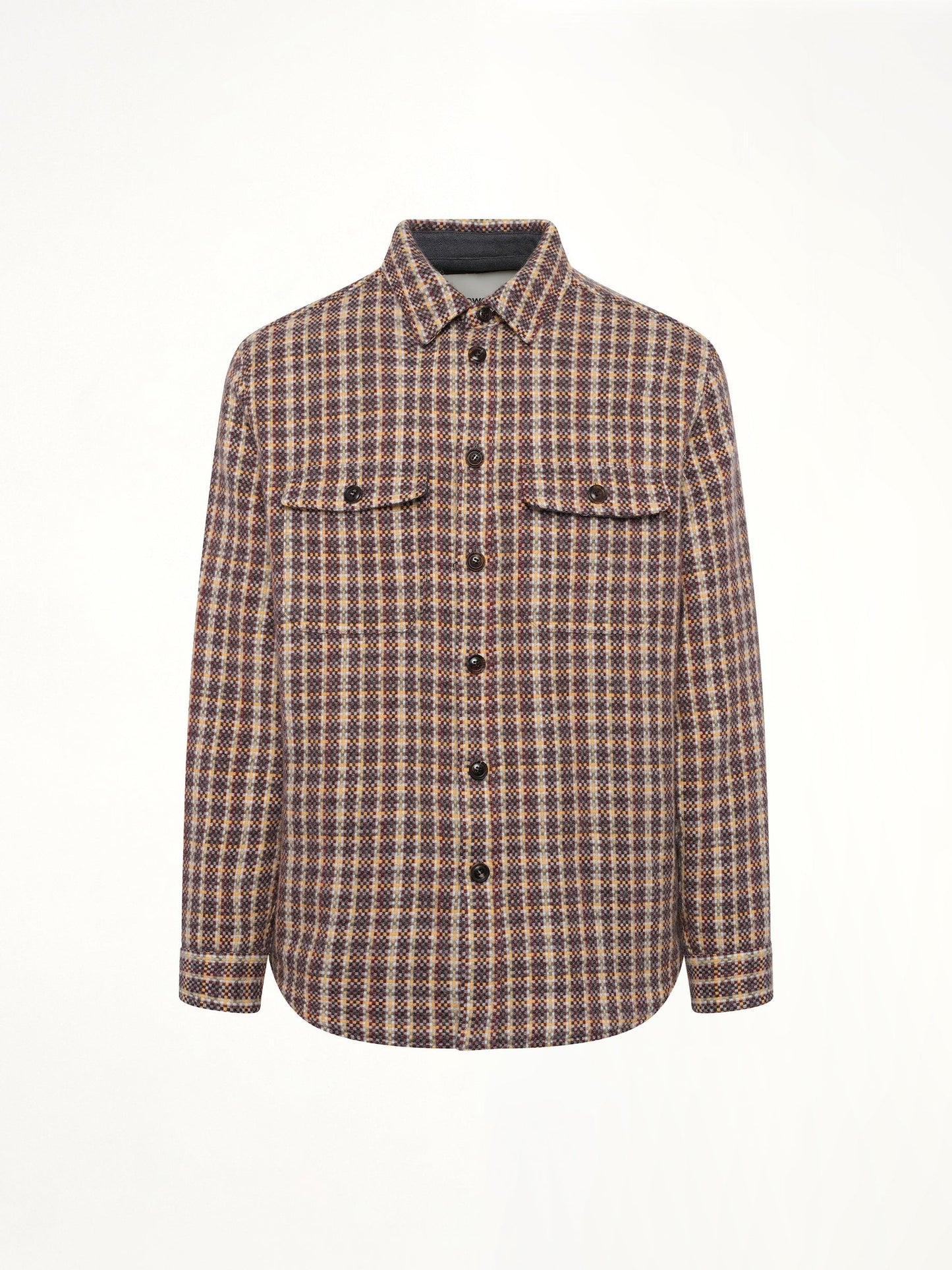 VOWELS Double Pocket Shirt Jacket (Minicheck)