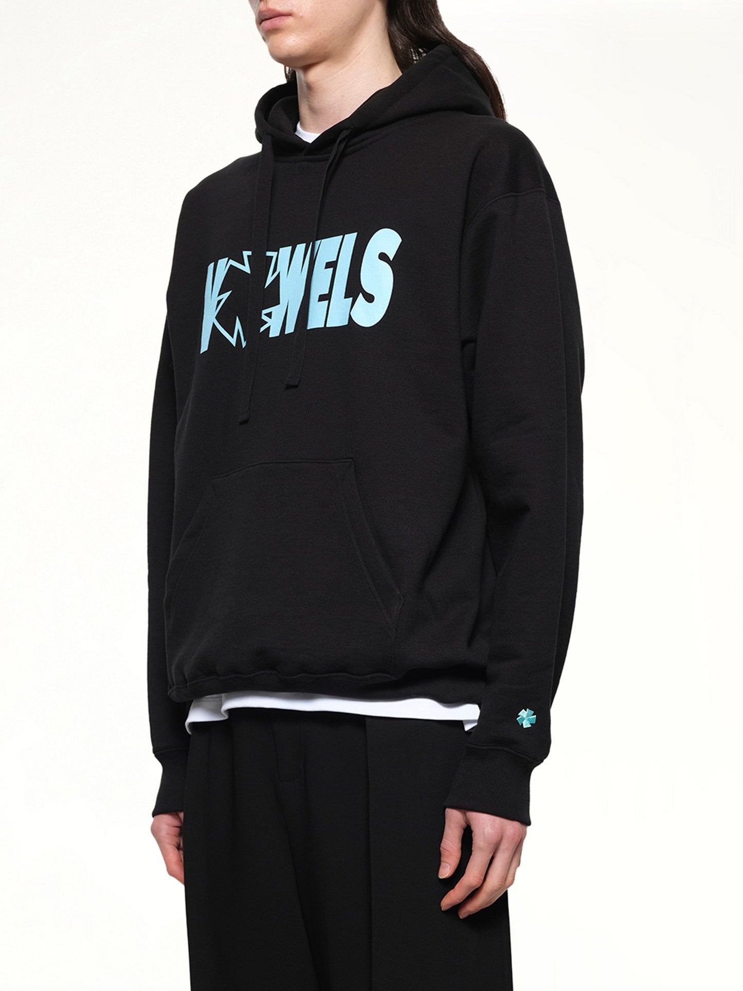 VOWELS Icon Spell Out Hoodie (Black)