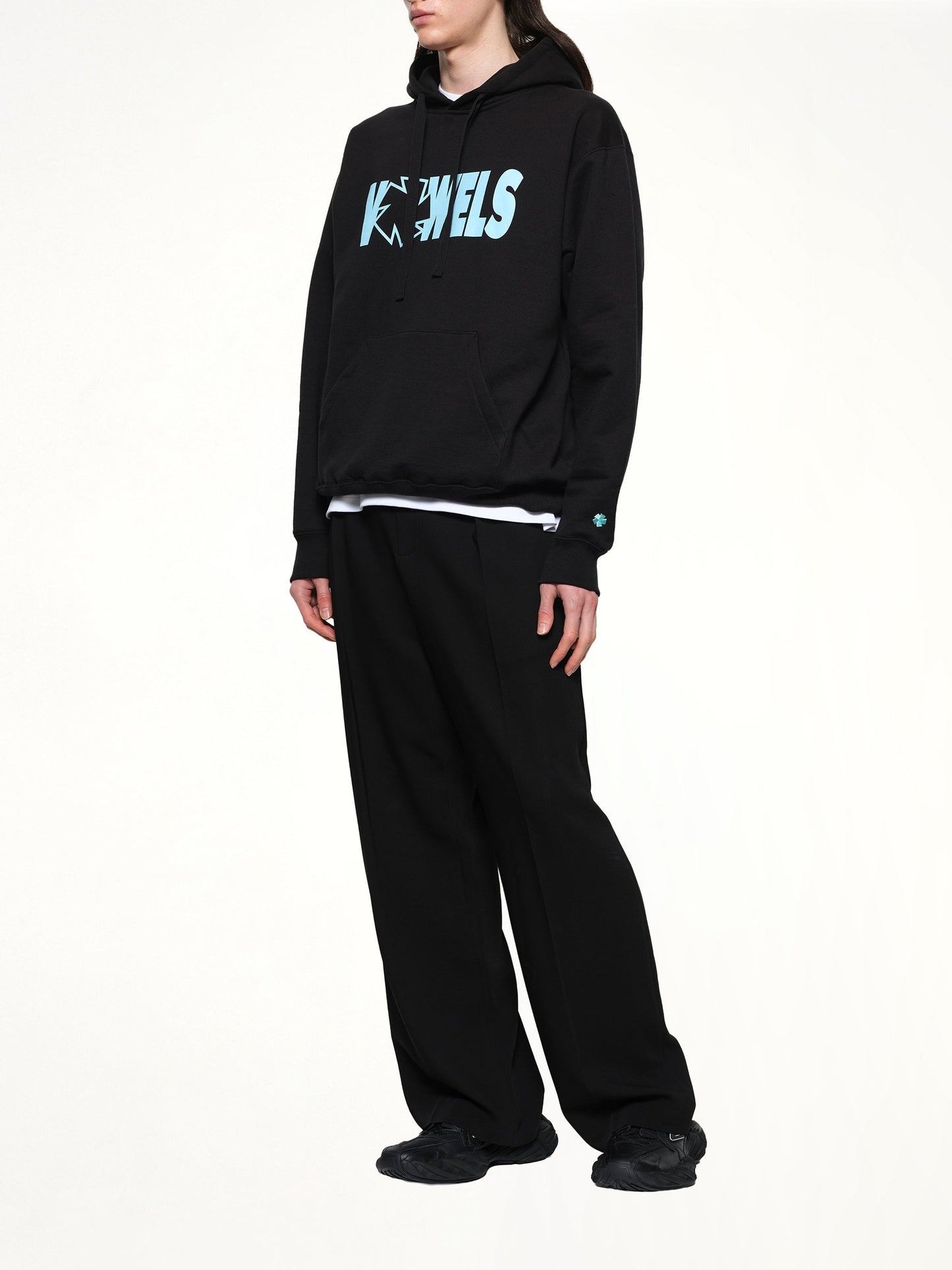 VOWELS Icon Spell Out Hoodie (Black)