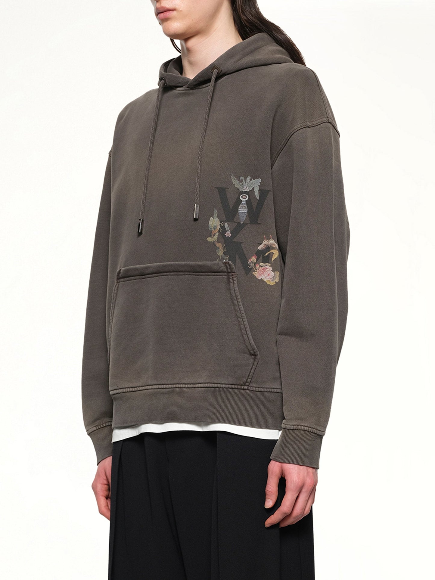 WOOYOUNGMI Print Hoodie (Mud)