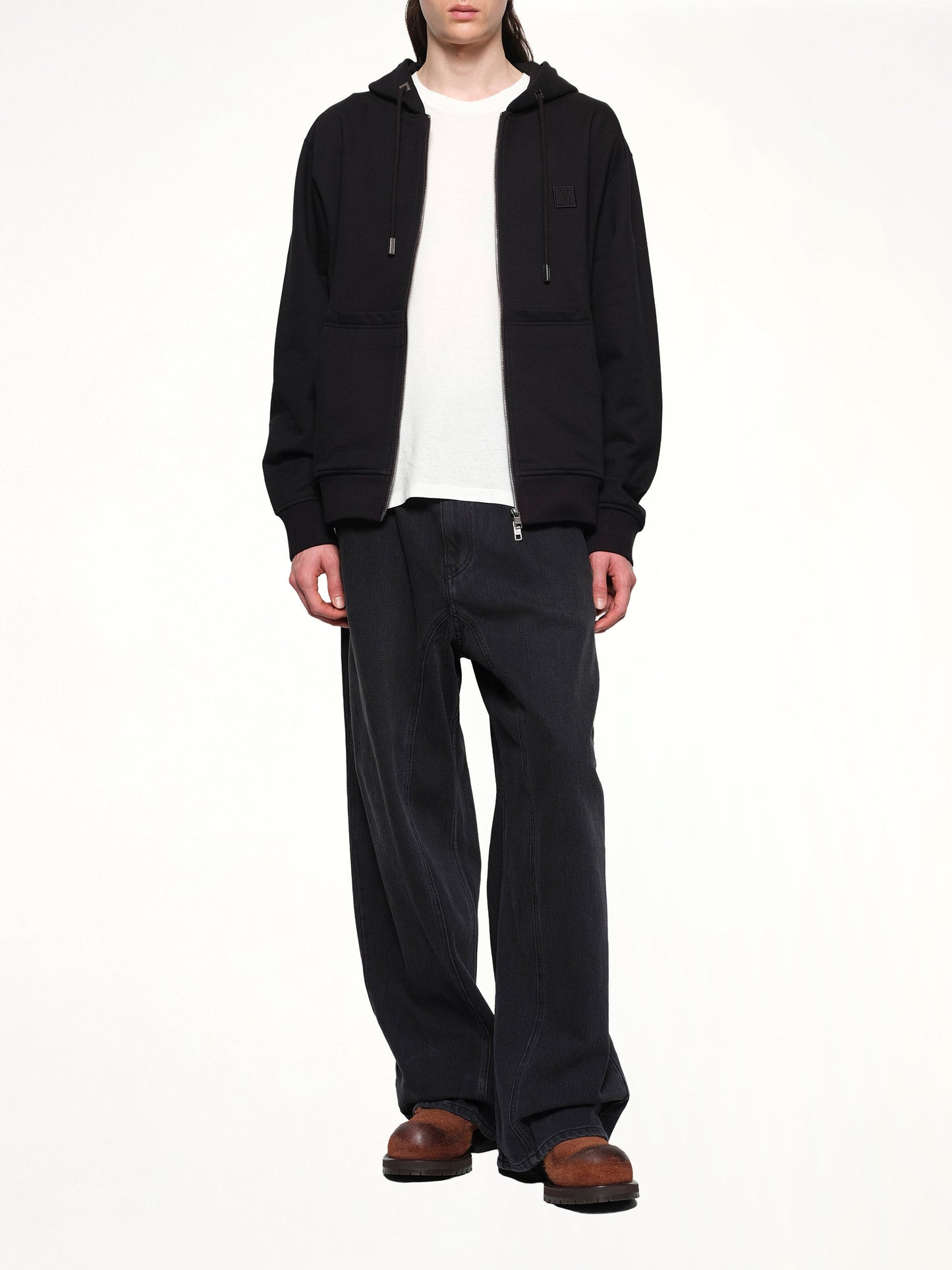 WOOYOUNGMI Zip Hoodie (Black)