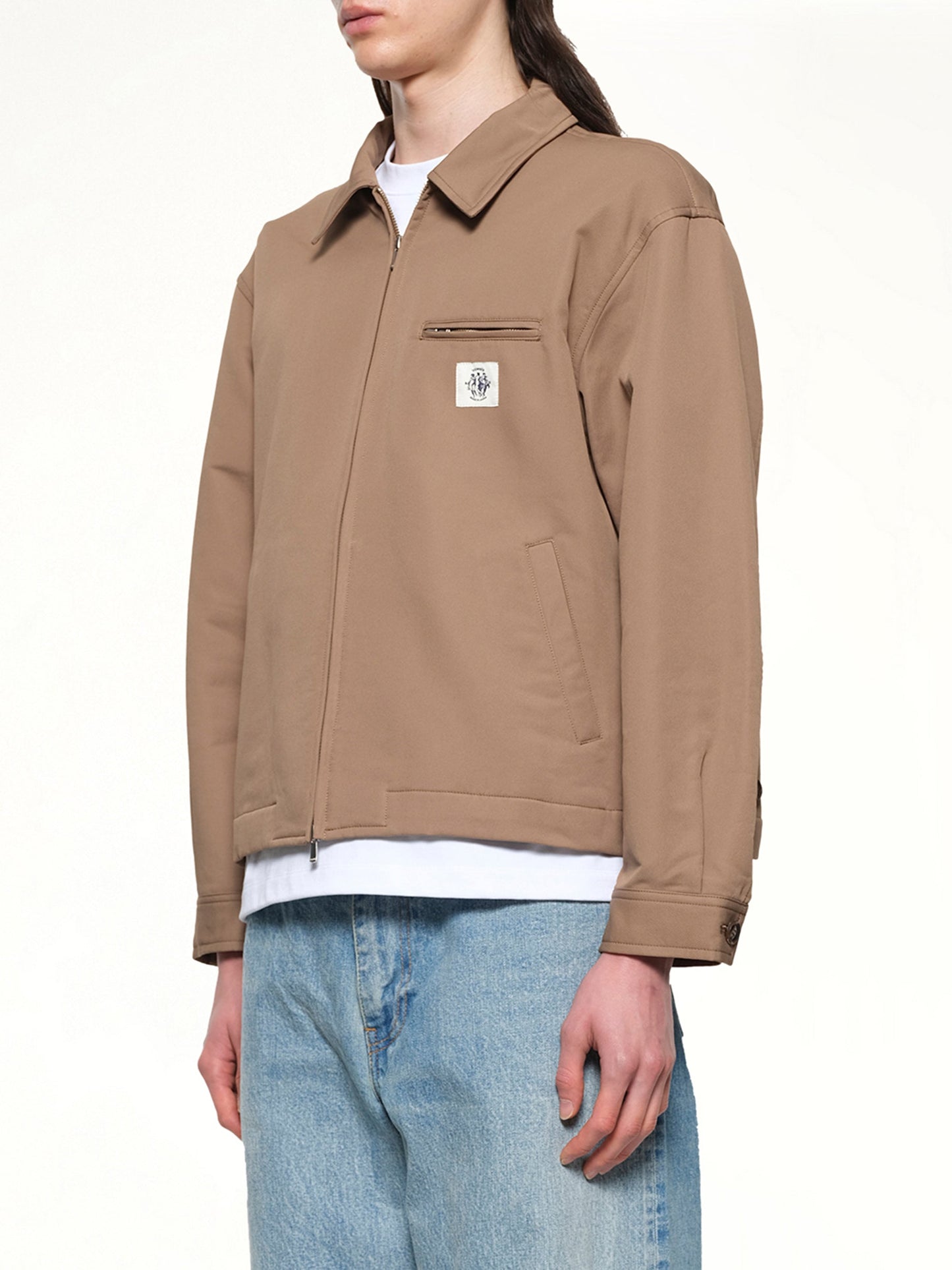 VOWELS Zip Up Jacket (Khaki)