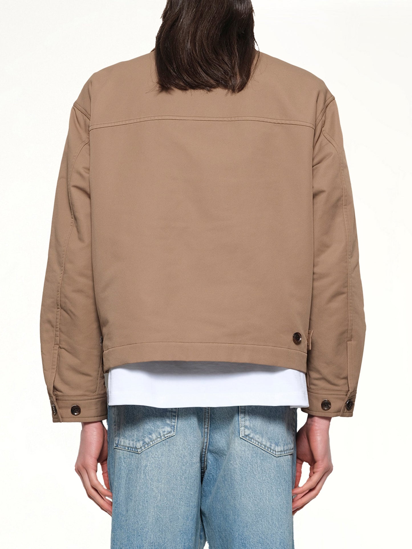 VOWELS Zip Up Jacket (Khaki)