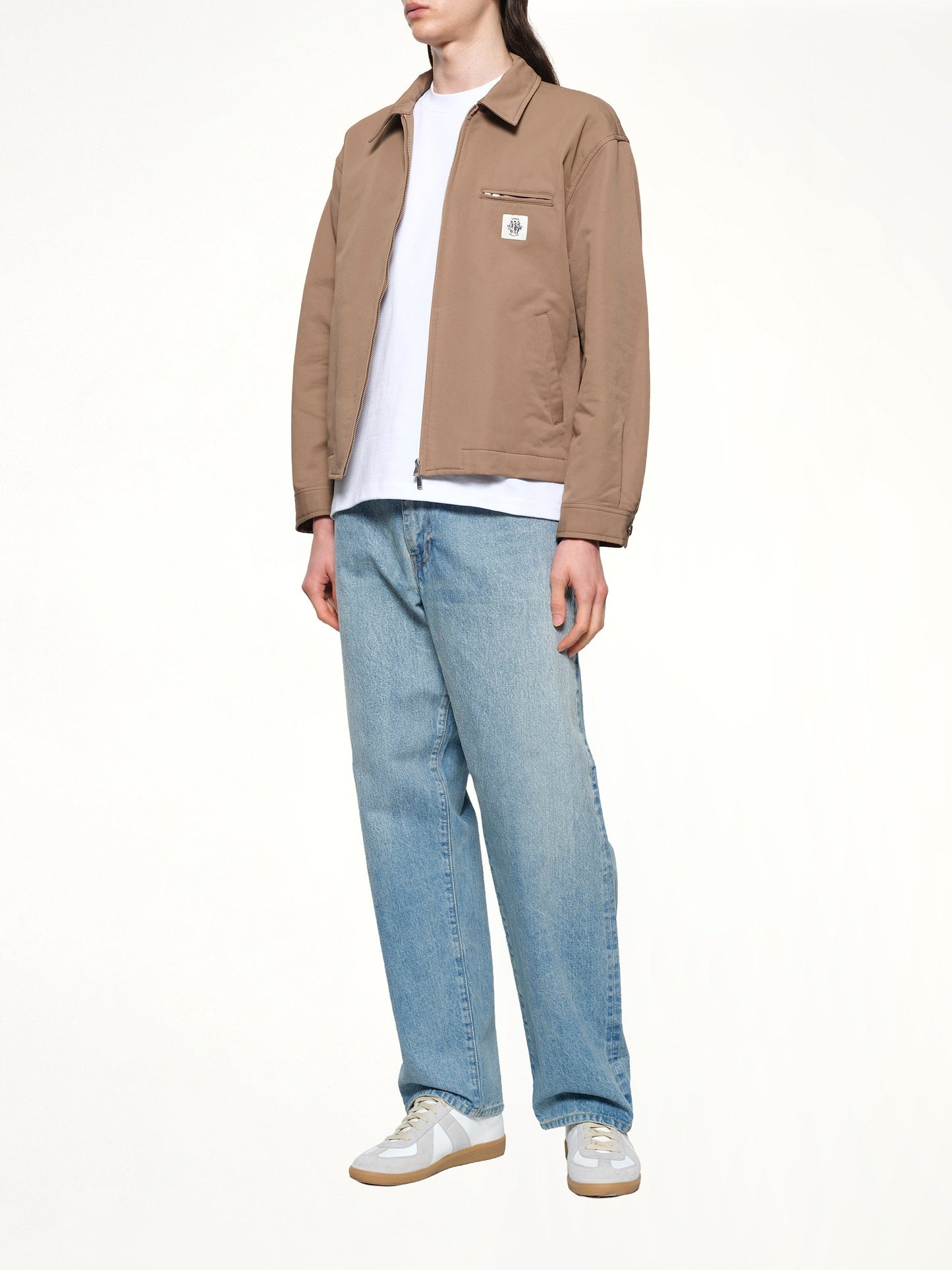 VOWELS Zip Up Jacket (Khaki)