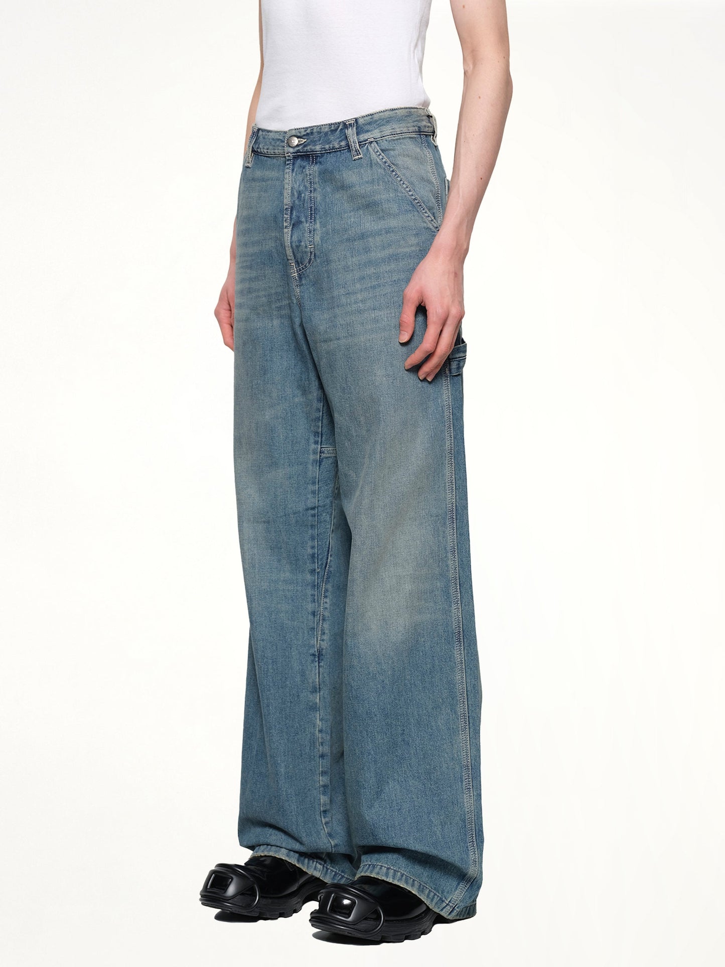 DIESEL D-LIVERY-W Relaxed Jeans (Light Blue)