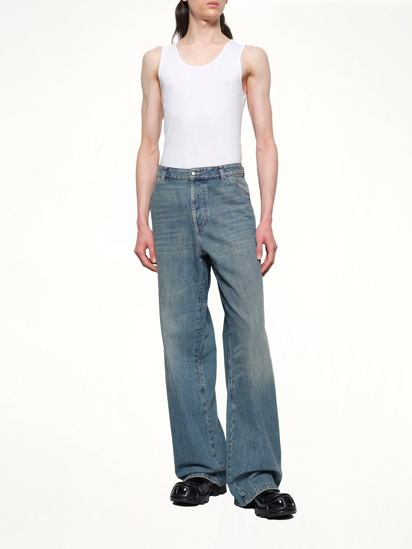 DIESEL D-LIVERY-W Relaxed Jeans (Light Blue)
