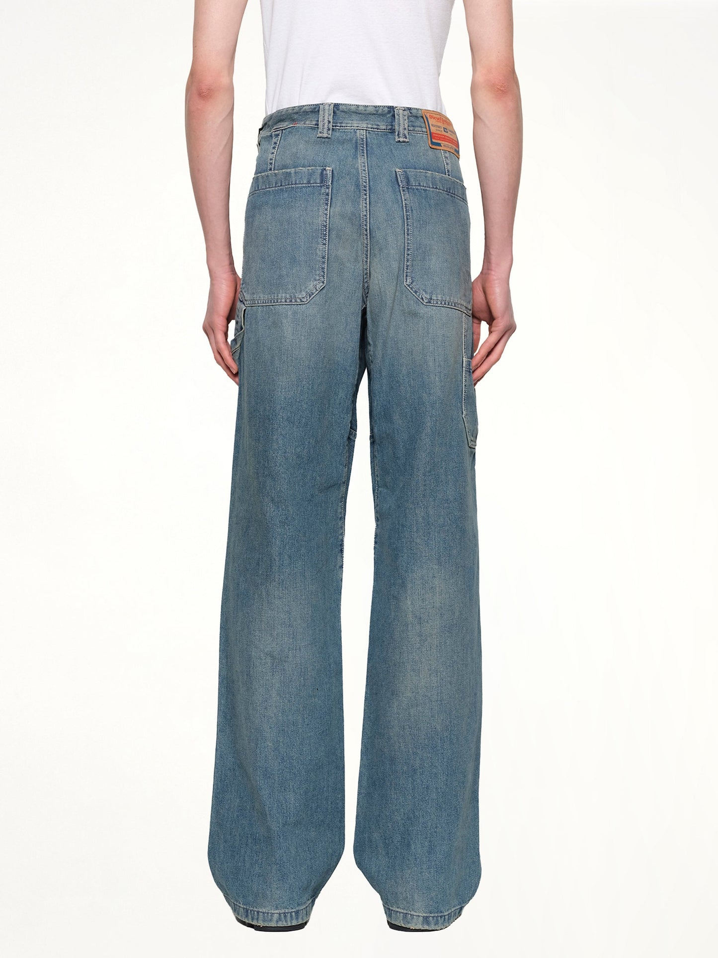DIESEL D-LIVERY-W Relaxed Jeans (Light Blue)
