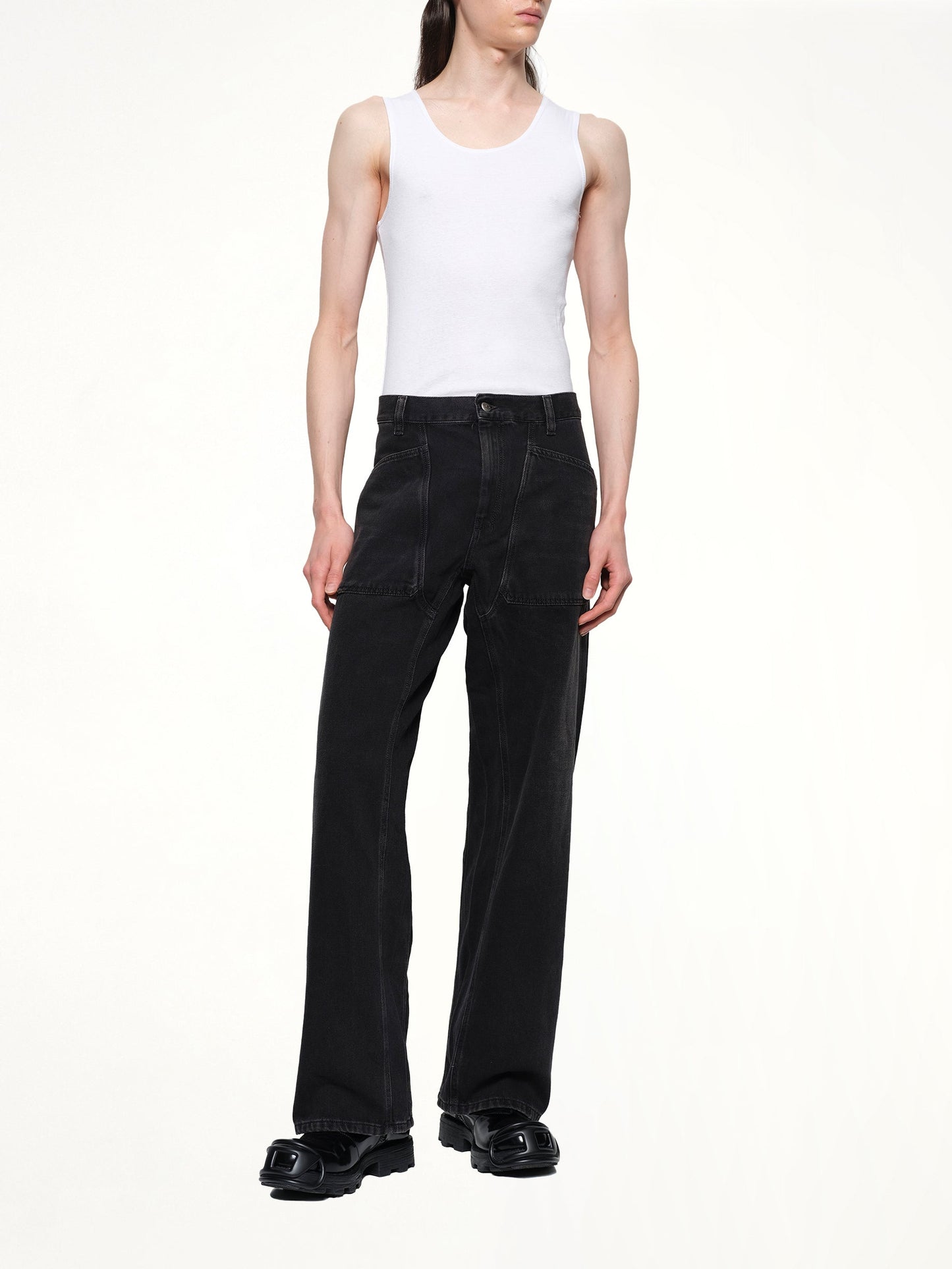 DIESEL D-ZETA Relaxed Jeans (Black)