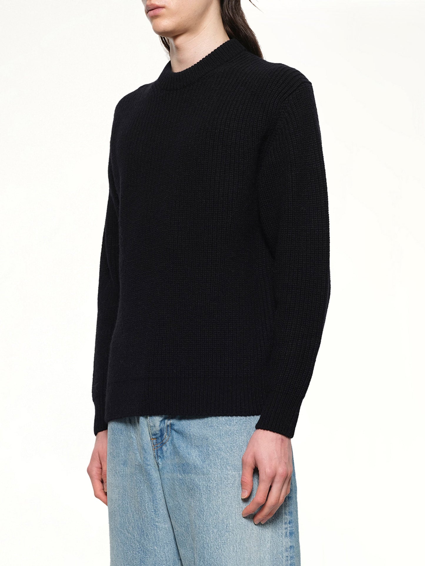 VOWELS Baby Alpaca Knit (Black)