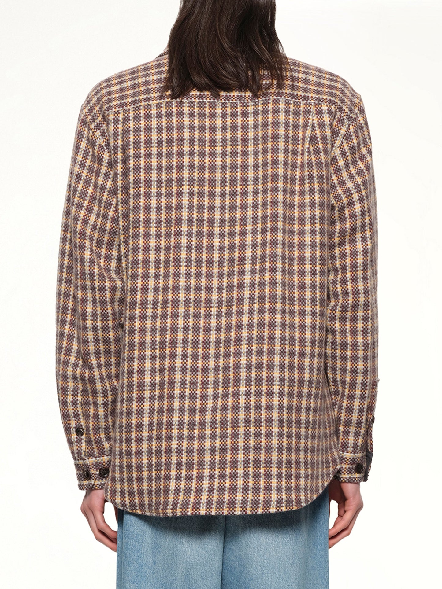 VOWELS Double Pocket Shirt Jacket (Minicheck)