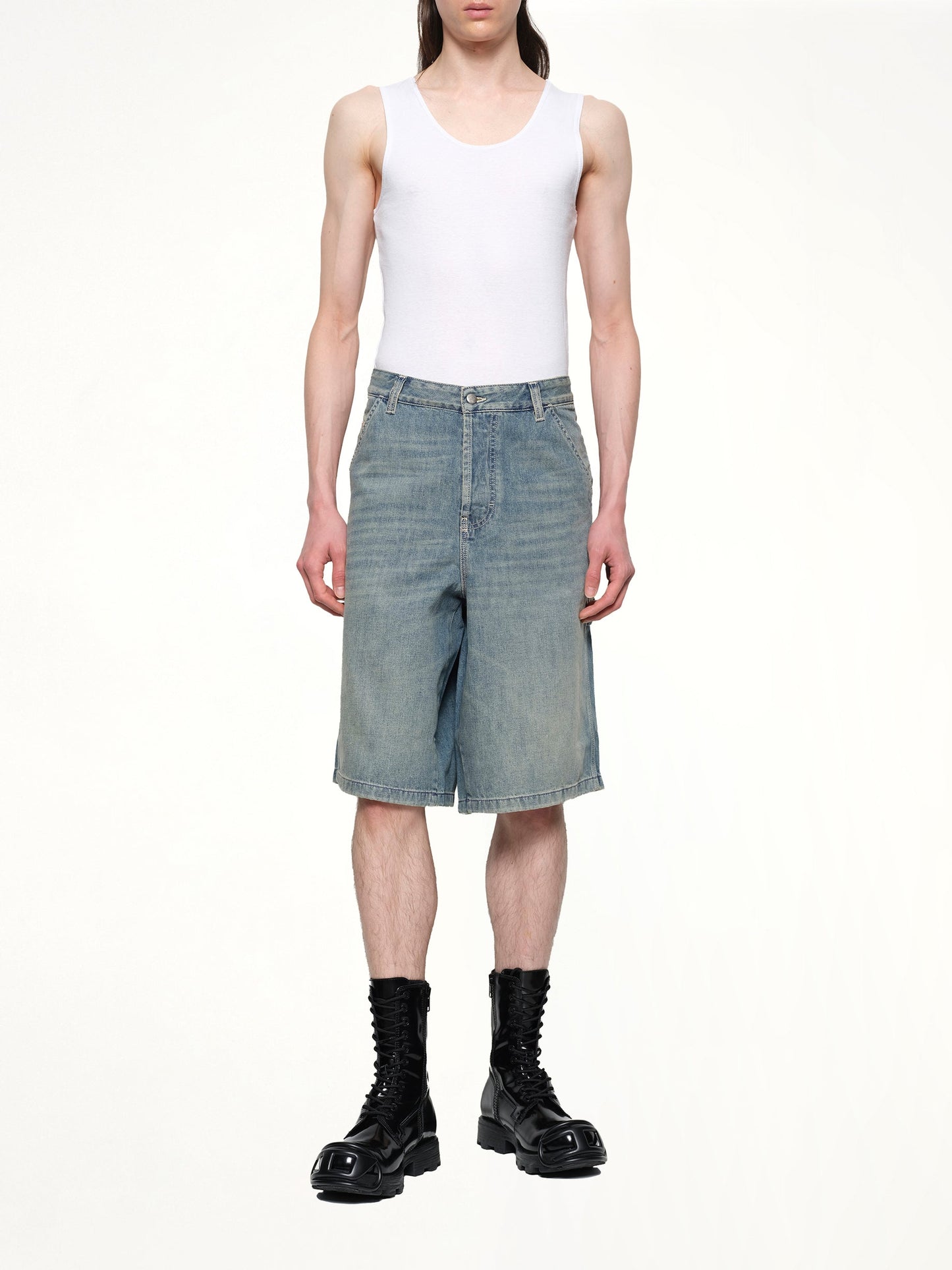 DIESEL D-LIVERY-W-SHORT Denim Shorts (Blue)