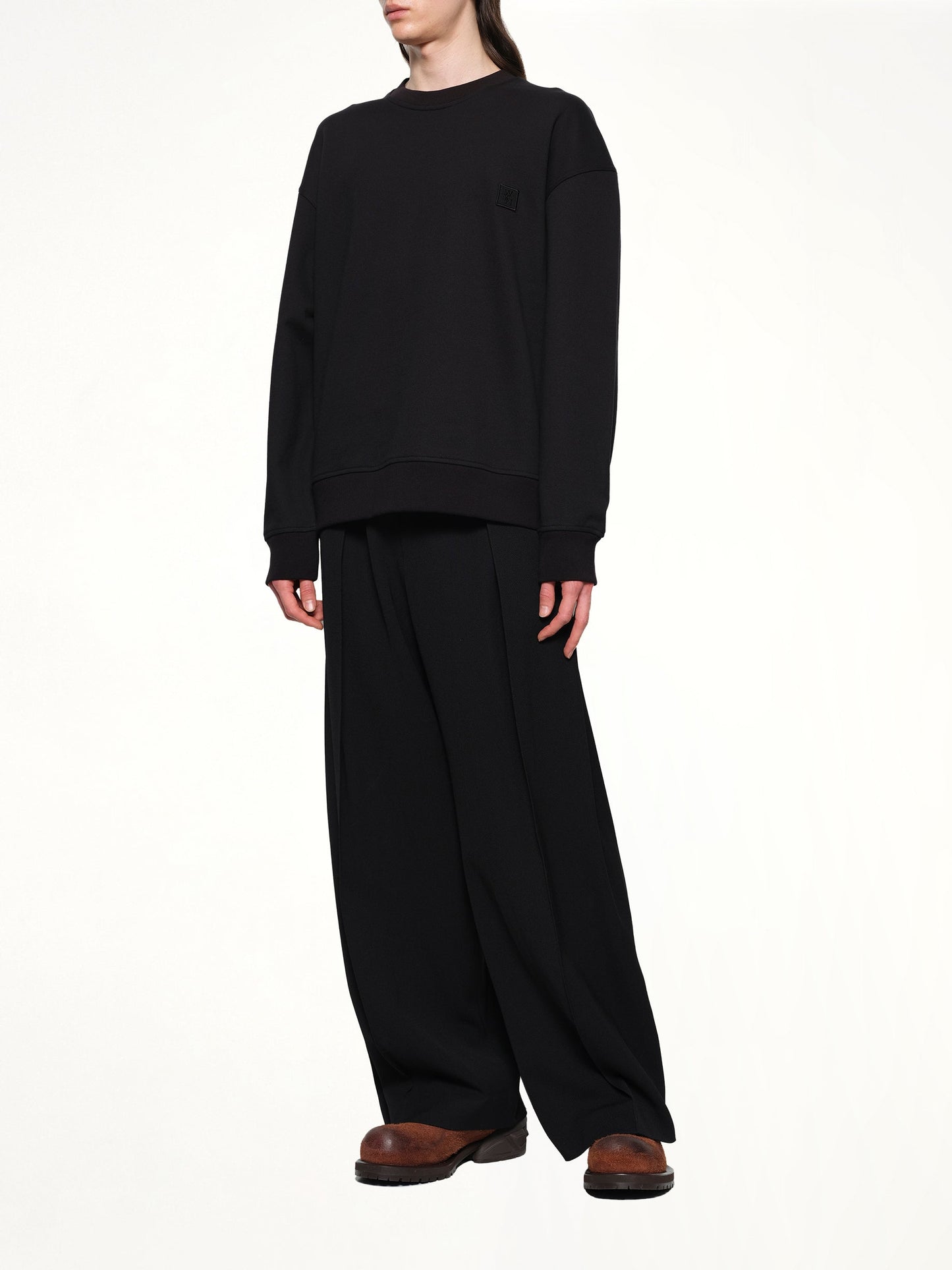 WOOYOUNGMI City Graphic Sweatshirt (Black)