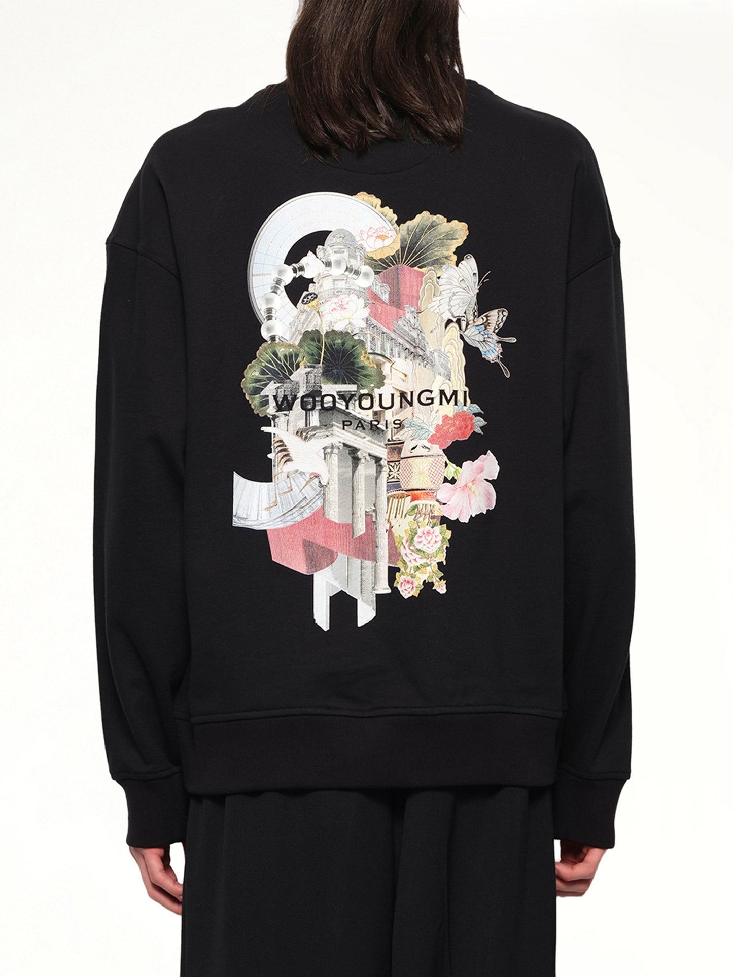WOOYOUNGMI City Graphic Sweatshirt (Black)